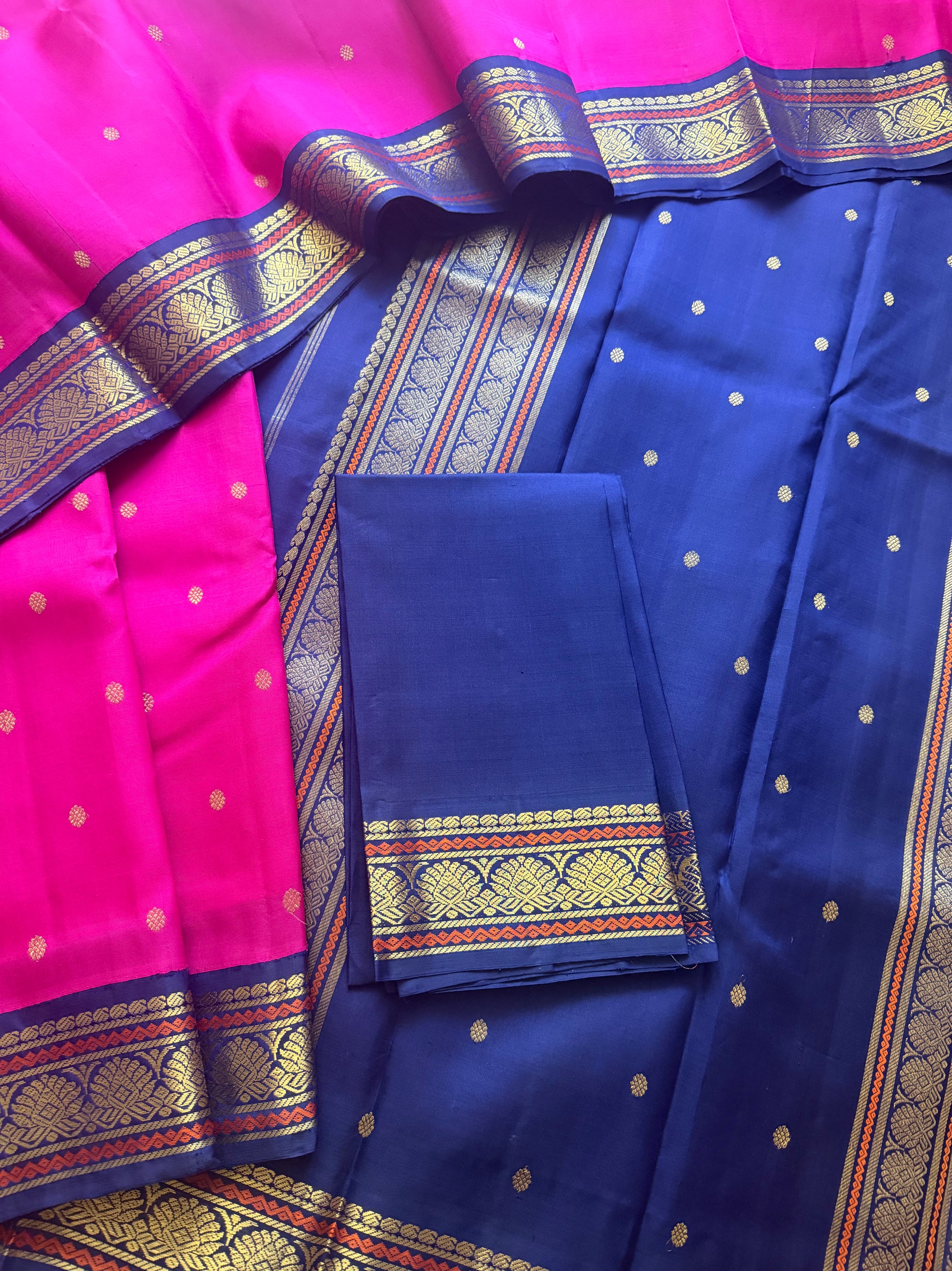 SAREES THAT I CAN'T PART WITH : Korvai Kanjivaram Silk (Pattu Roja Pink)