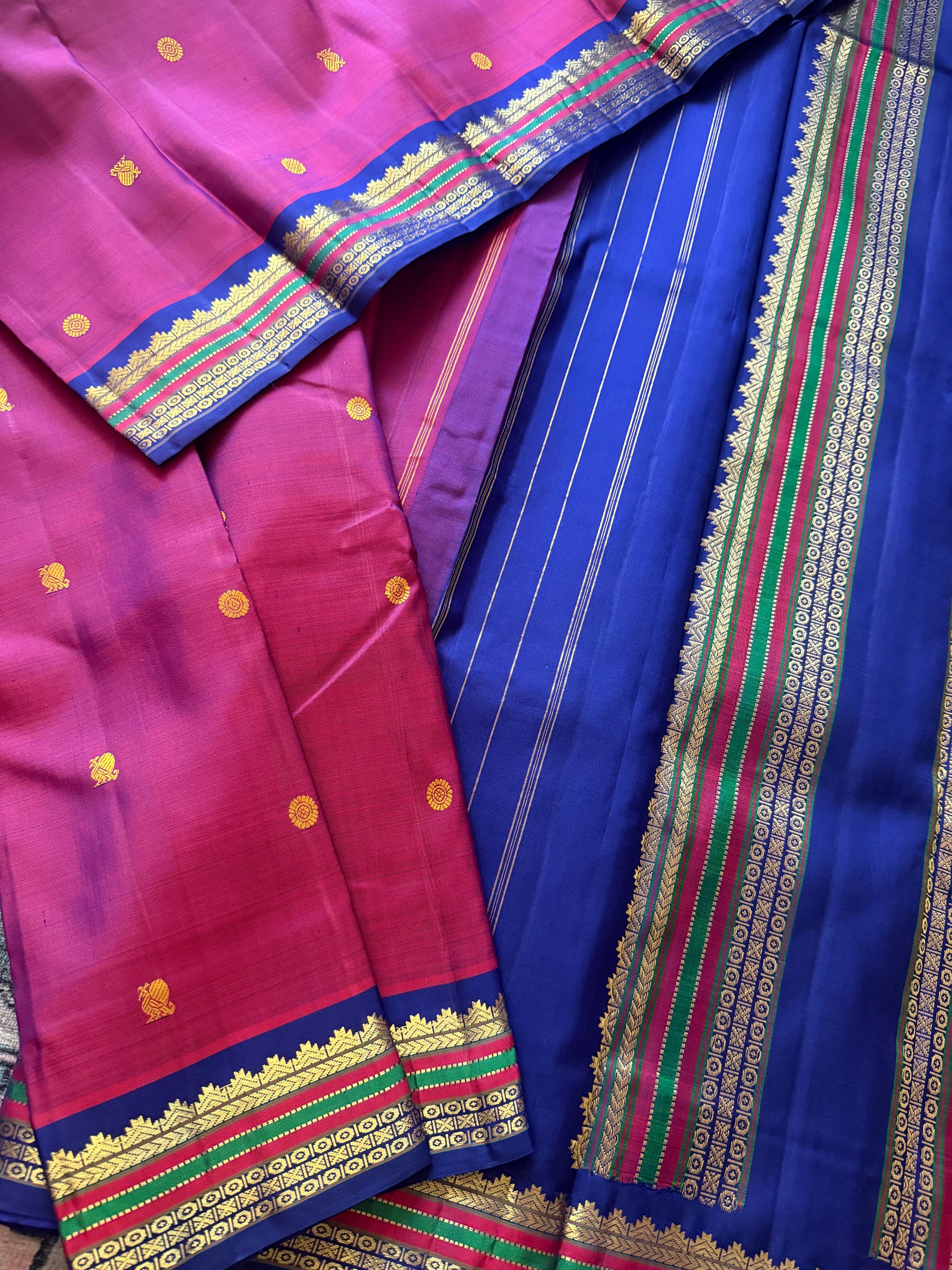 SAREES THAT I CAN'T PART WITH : Vintage Recreated Kanjivaram Silk