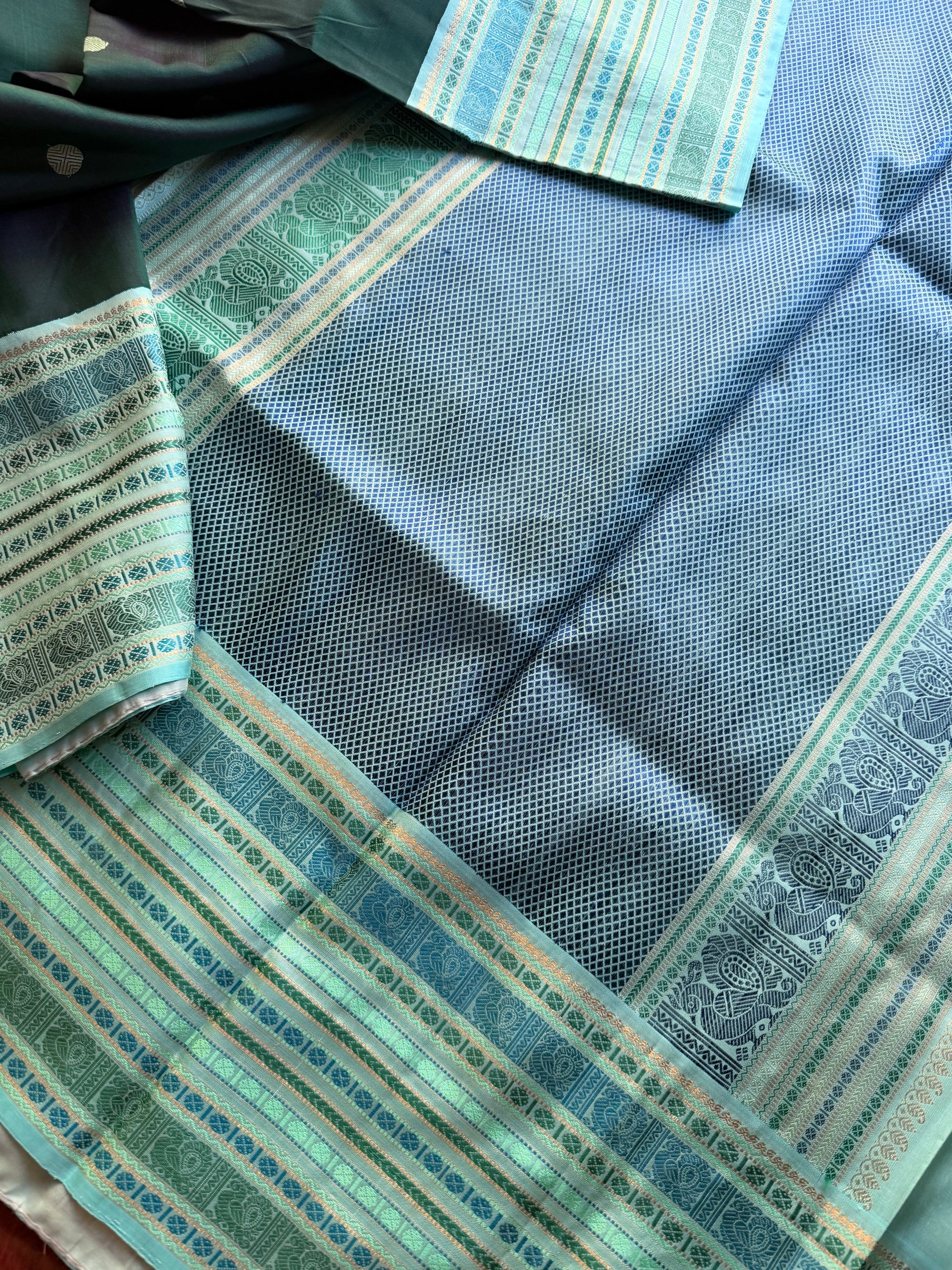 MYTHILI:  SHADES OF GREEN (Forest Green)