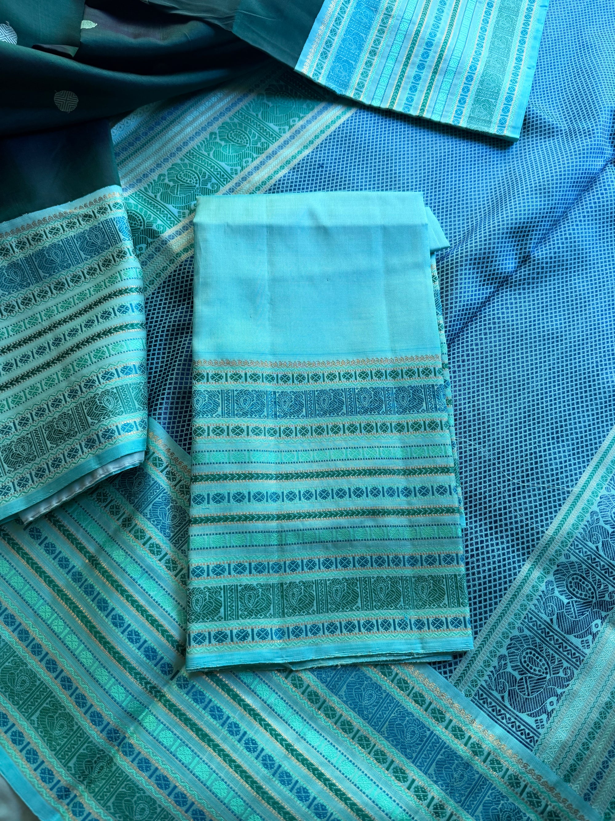 MYTHILI:  SHADES OF GREEN (Forest Green)