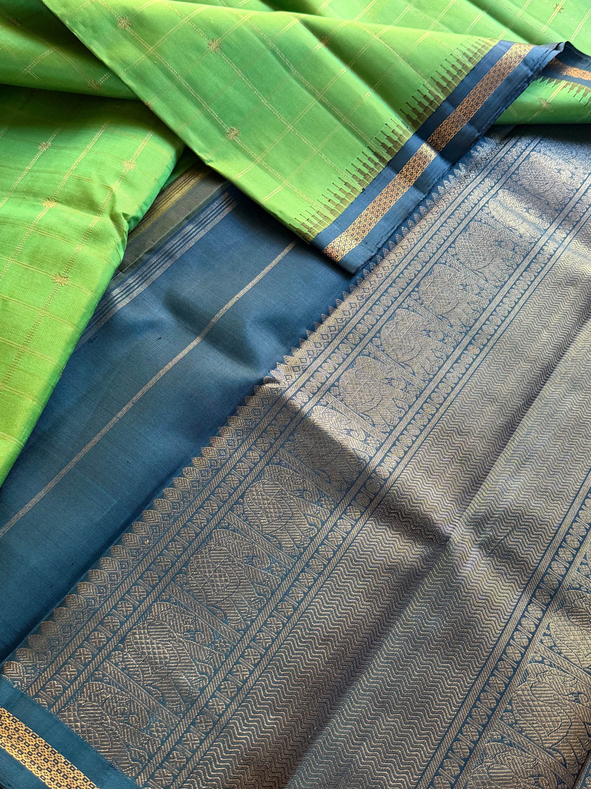 MYTHILI:  SHADES OF GREEN (Alli Pachai / Lily Green)