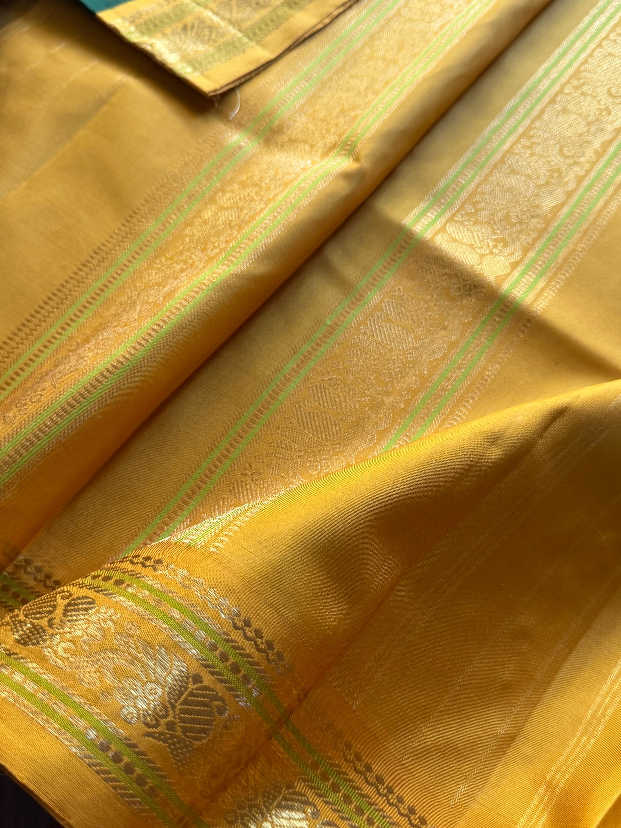 MYTHILI:  SHADES OF GREEN (Emerald Green)