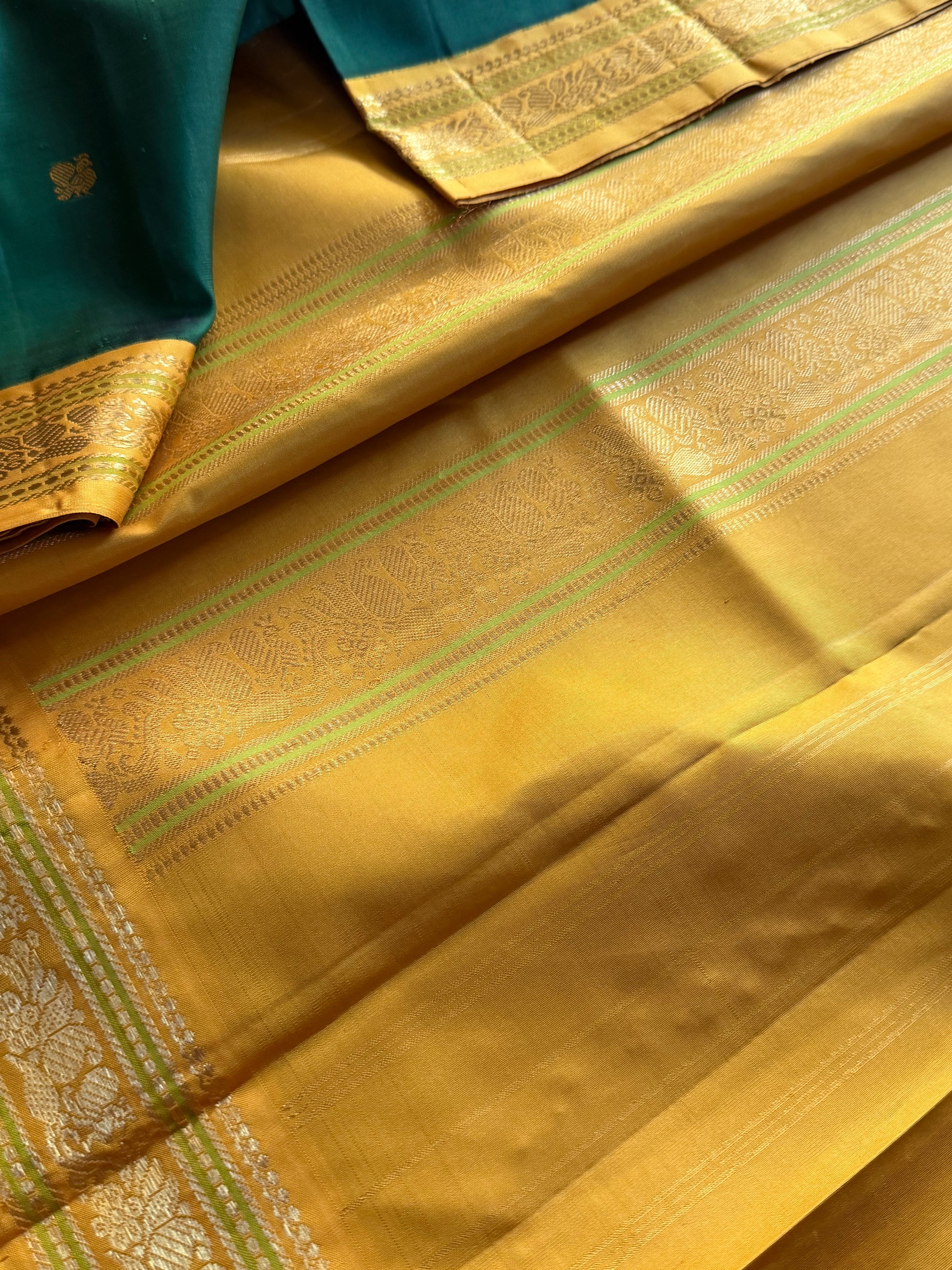 MYTHILI:  SHADES OF GREEN (Emerald Green)