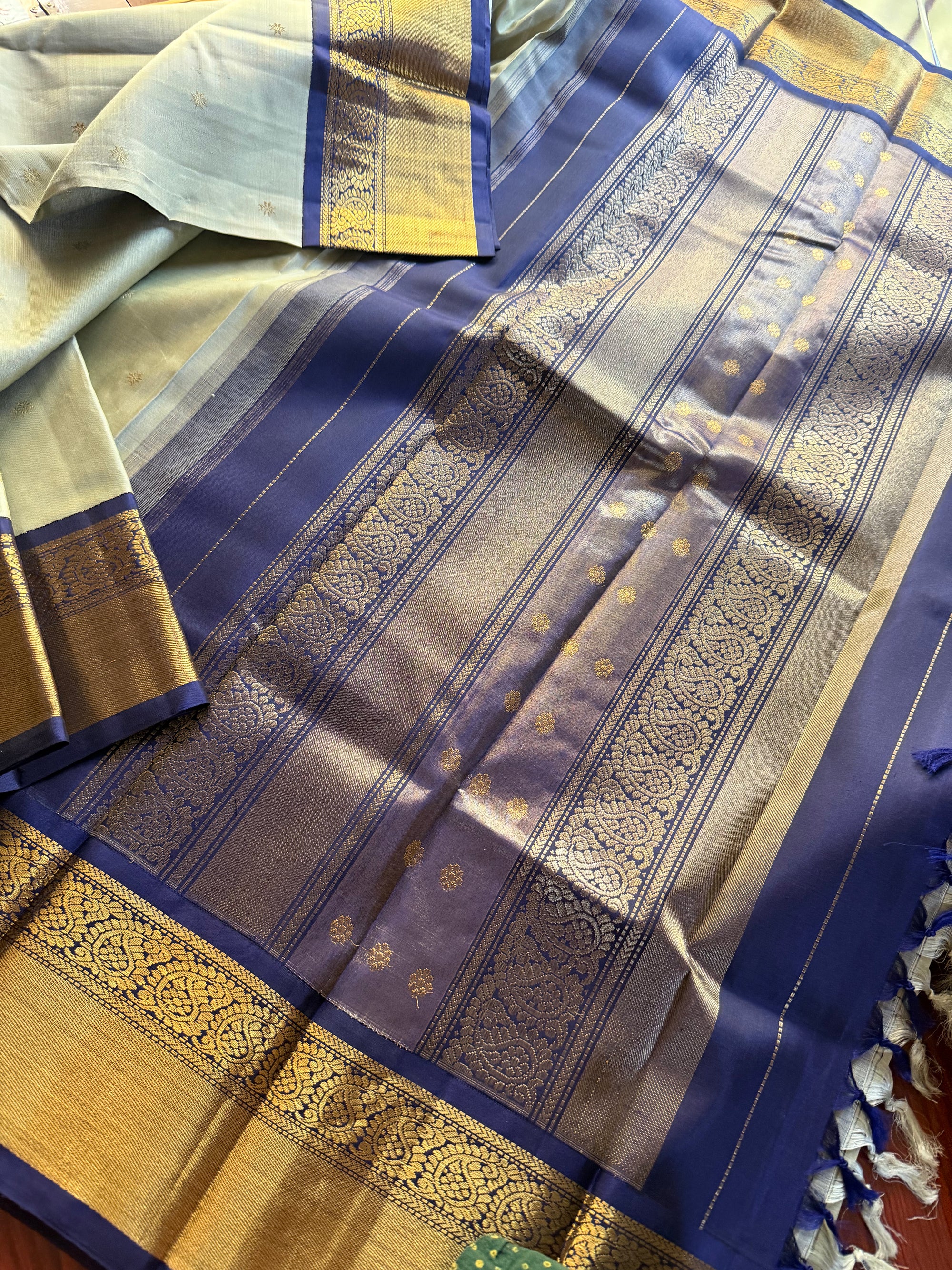 Korvai Kanjivaram  - Vintage Recreation Saree 