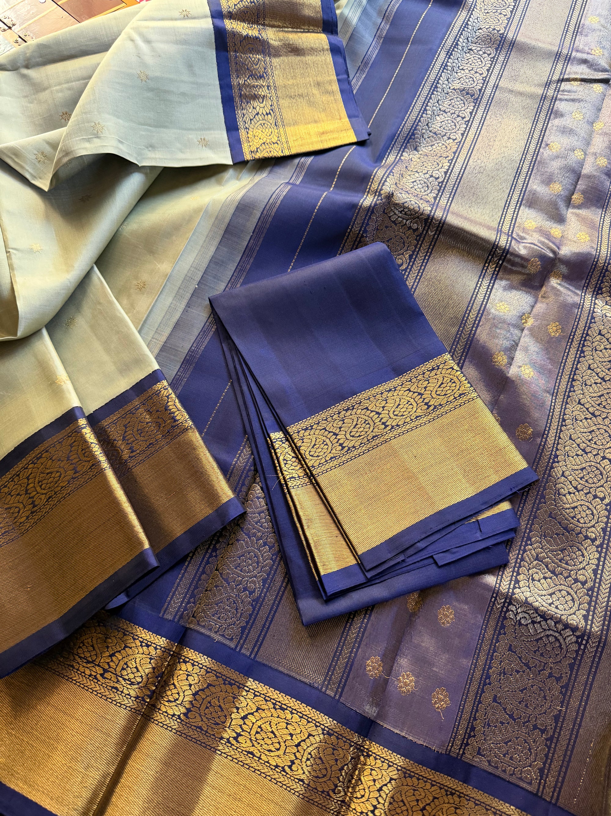 Korvai Kanjivaram  - Vintage Recreation Saree 