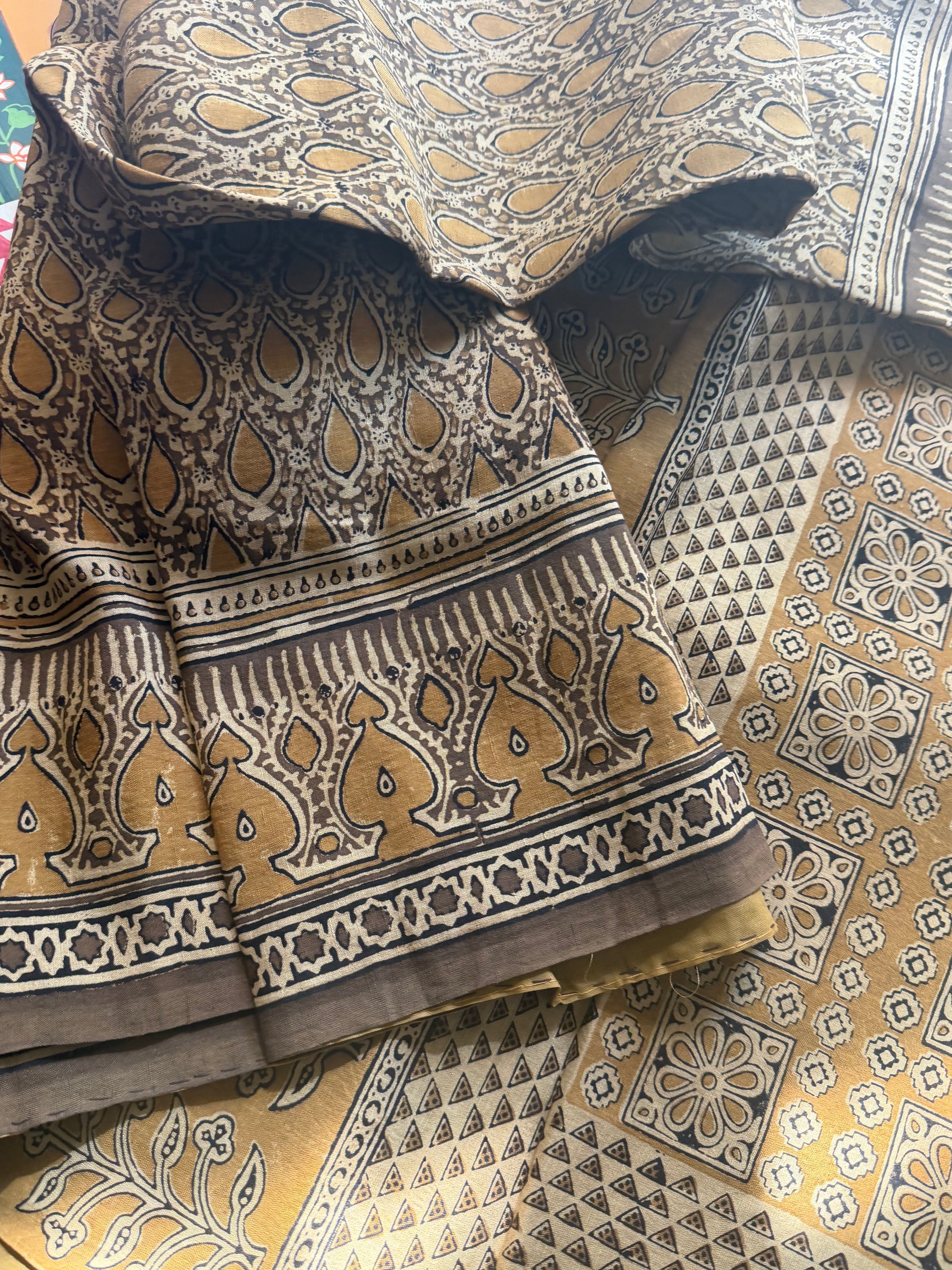 Blockprinted Kodalikaruppur - Linen