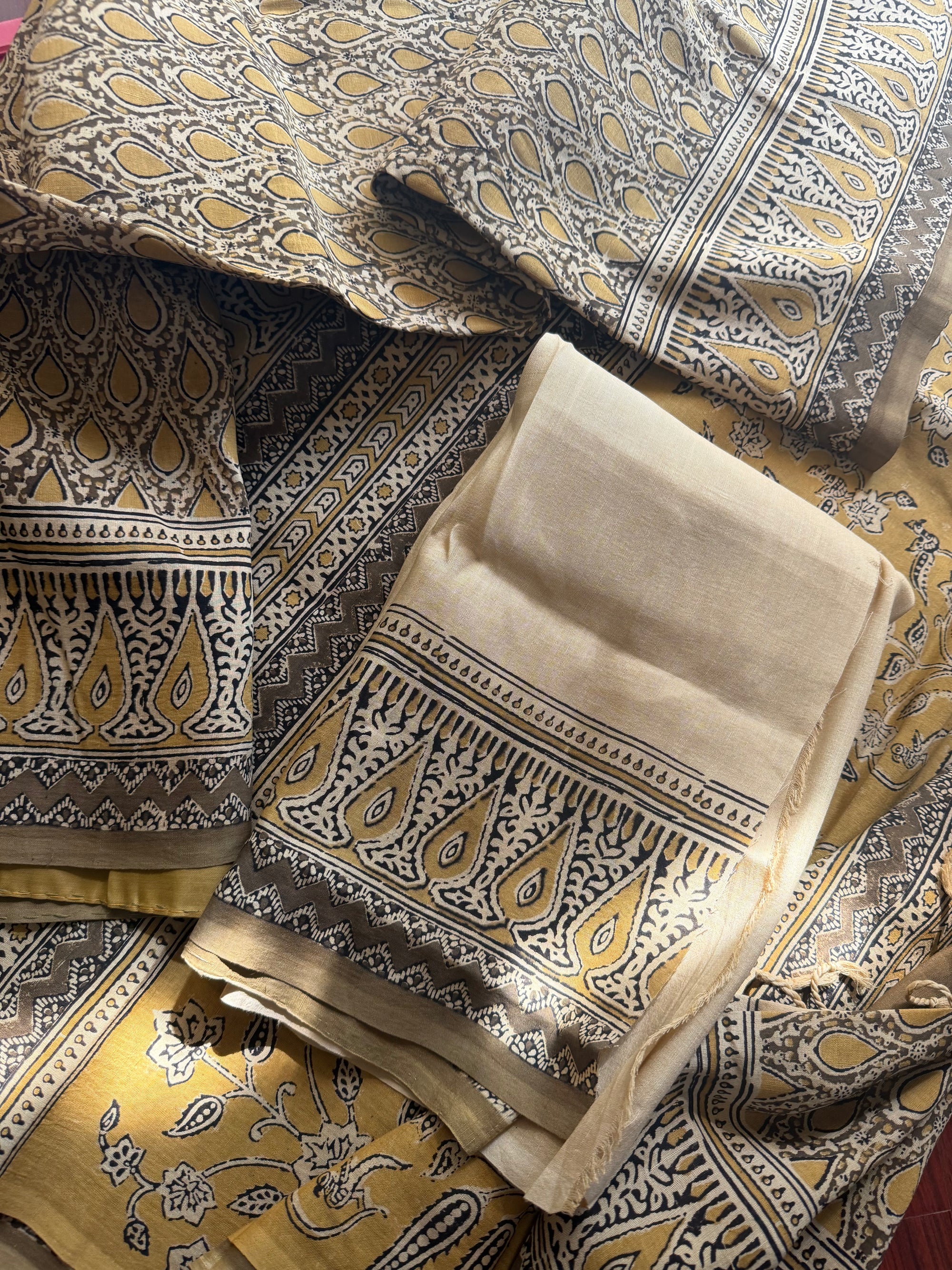 Blockprinted Kodalikaruppur - Linen