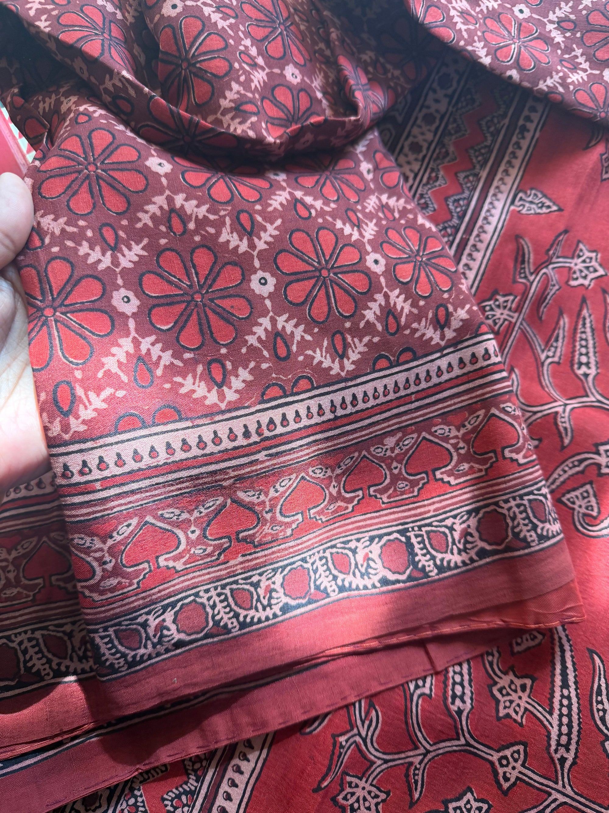 Blockprinted Kodalikaruppur - Linen