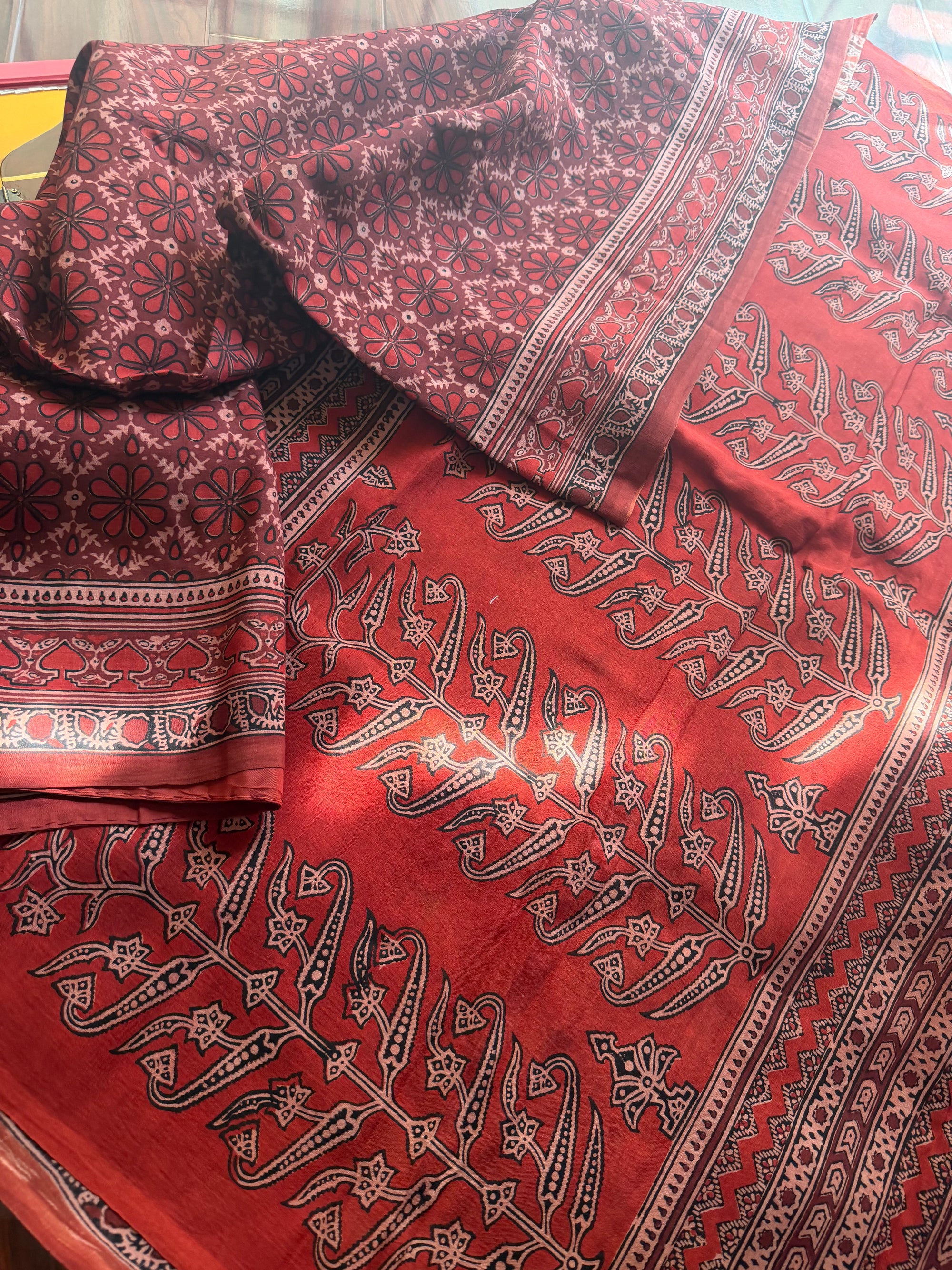 Blockprinted Kodalikaruppur - Linen