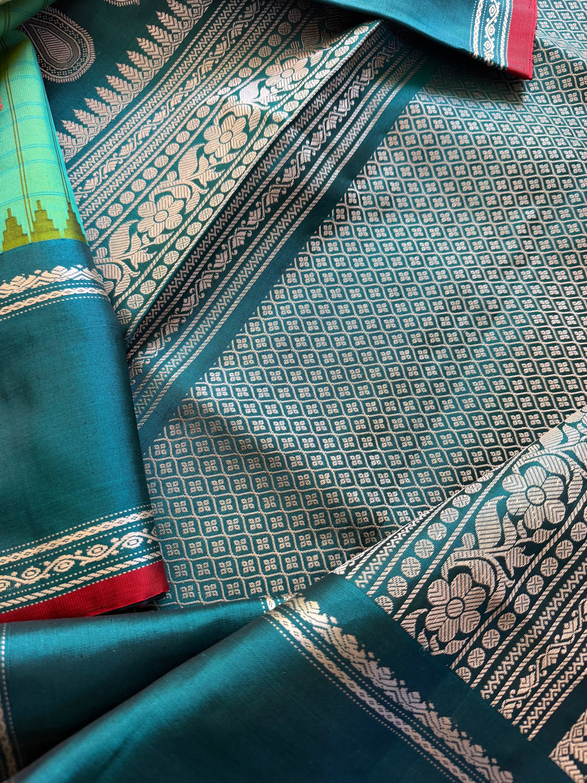 Kuttu  Gadwal Silk : No Zari