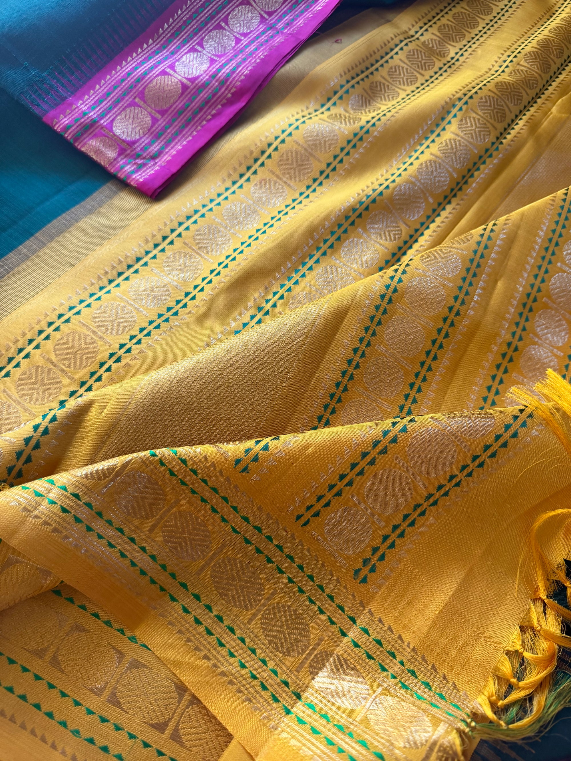 Korvai Kanjivaram  - Vintage Recreation Saree 