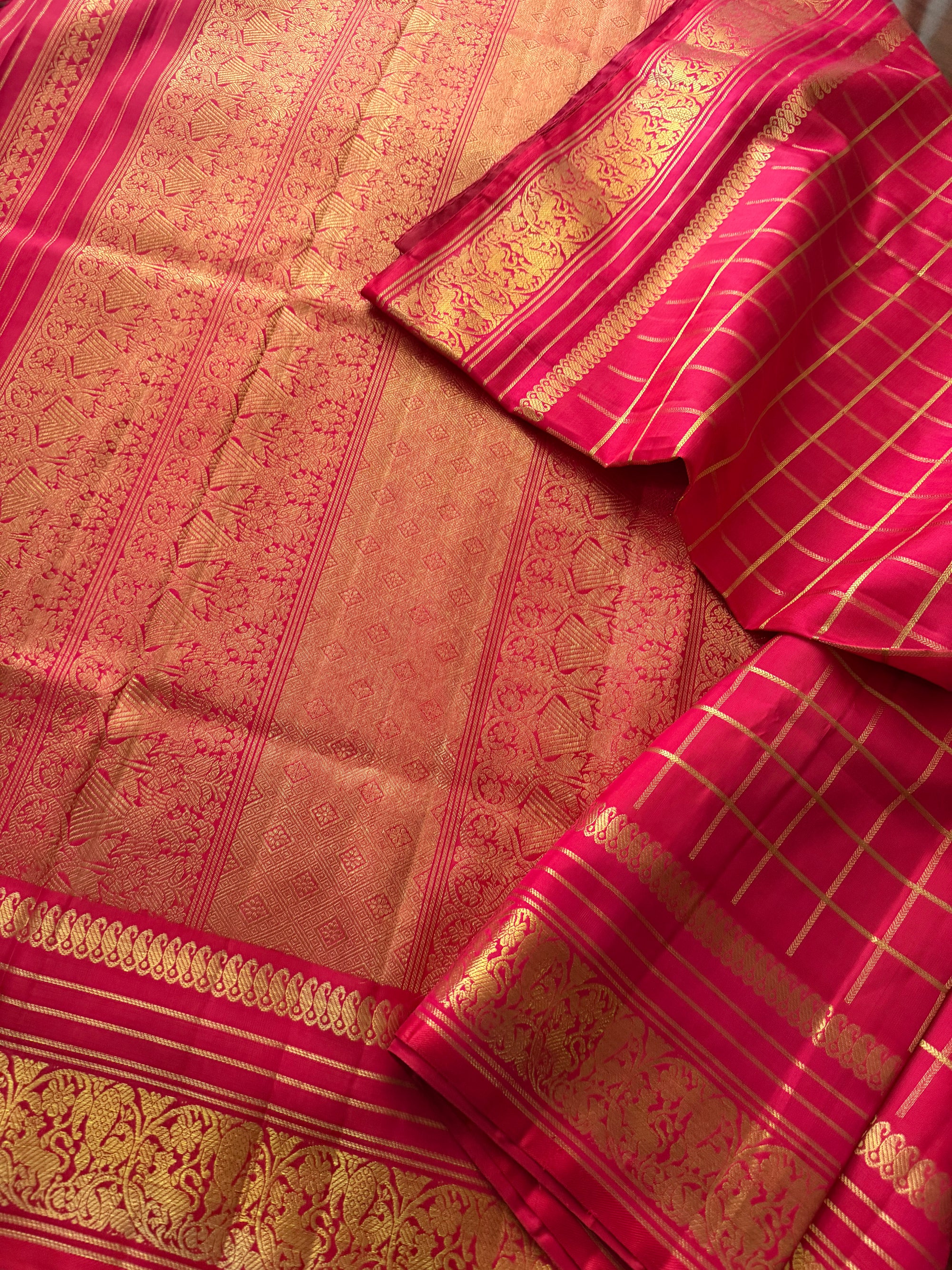 Korvai Kanjivaram  - Vintage Recreation Saree 