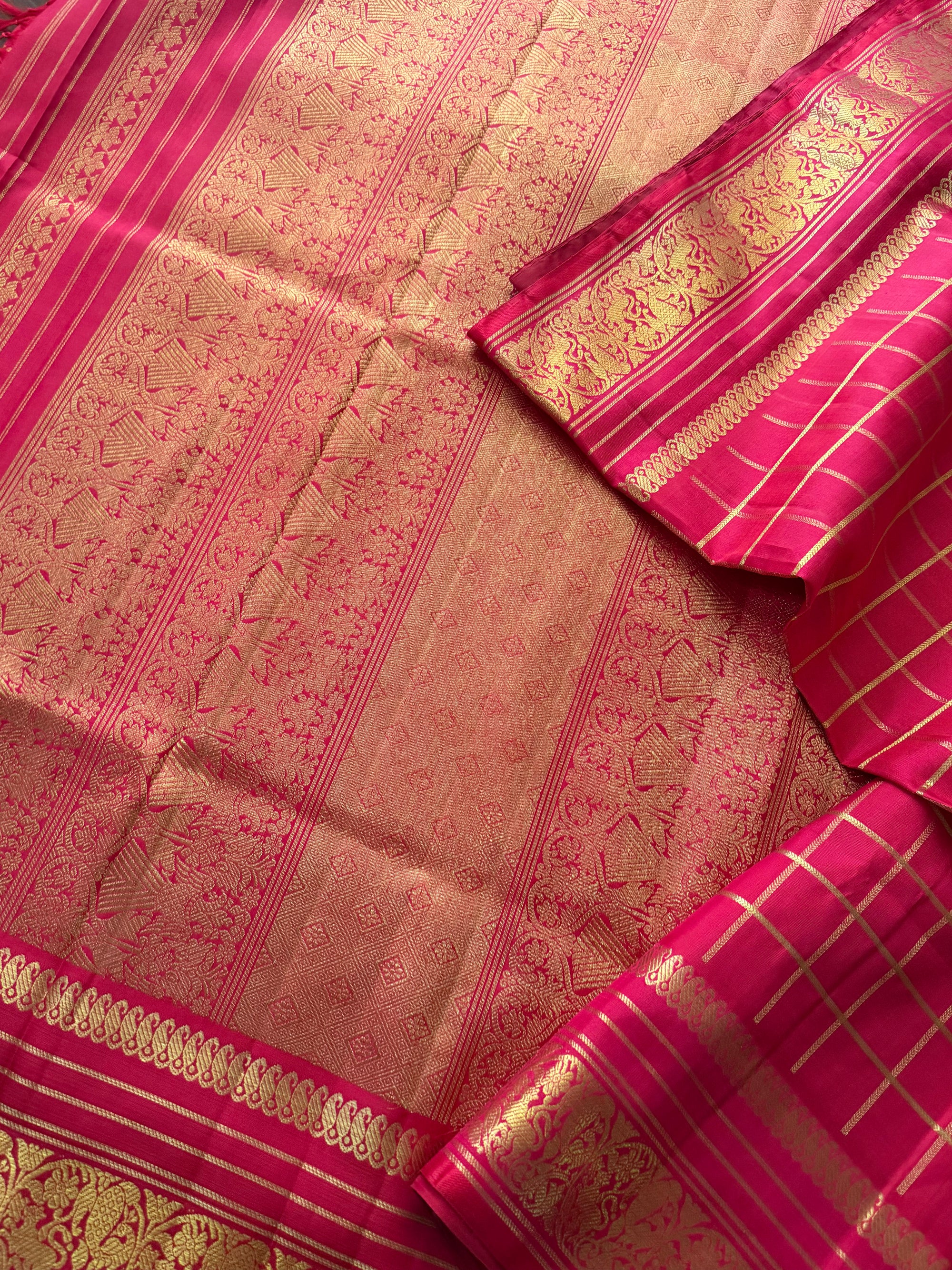 Korvai Kanjivaram  - Vintage Recreation Saree 