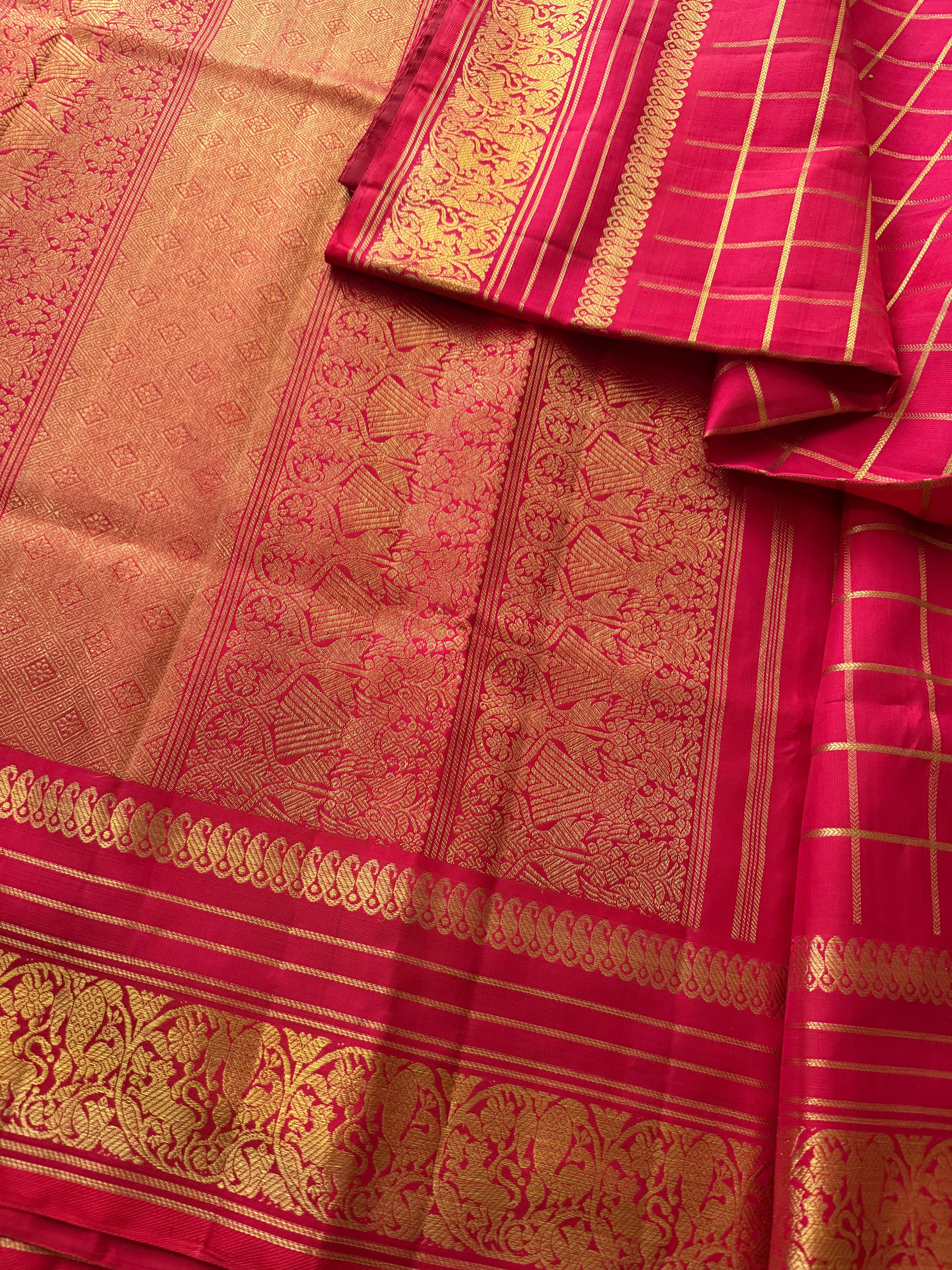 Korvai Kanjivaram  - Vintage Recreation Saree 