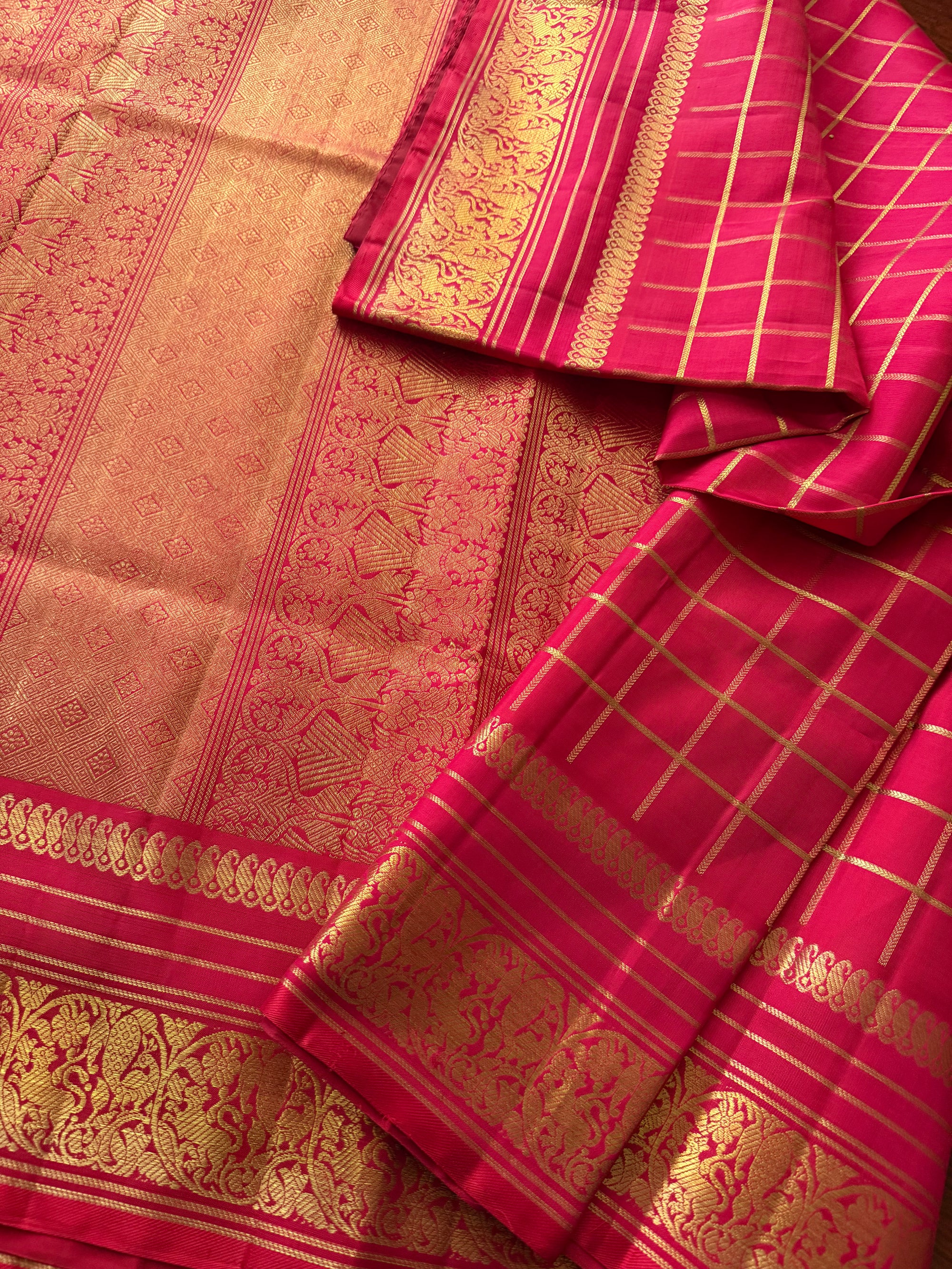 Korvai Kanjivaram  - Vintage Recreation Saree 