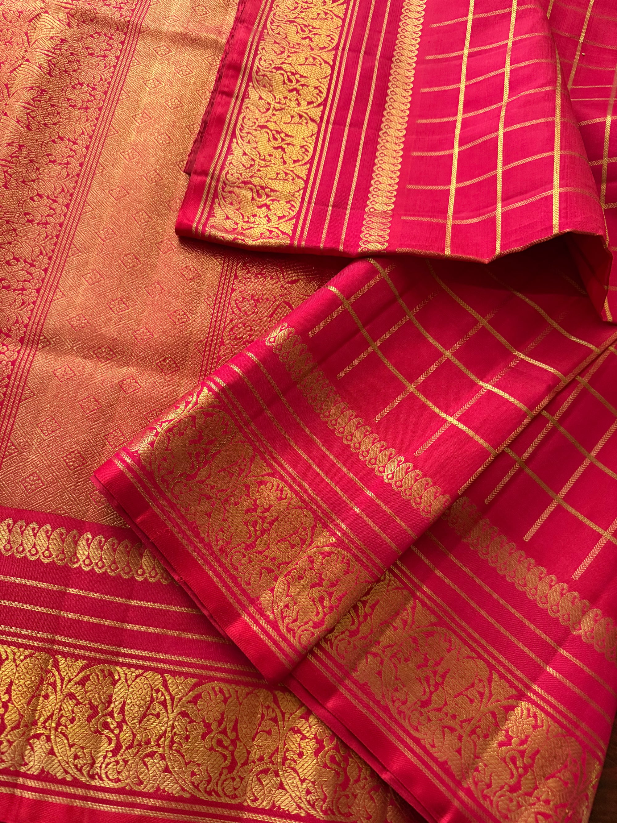 Korvai Kanjivaram  - Vintage Recreation Saree 