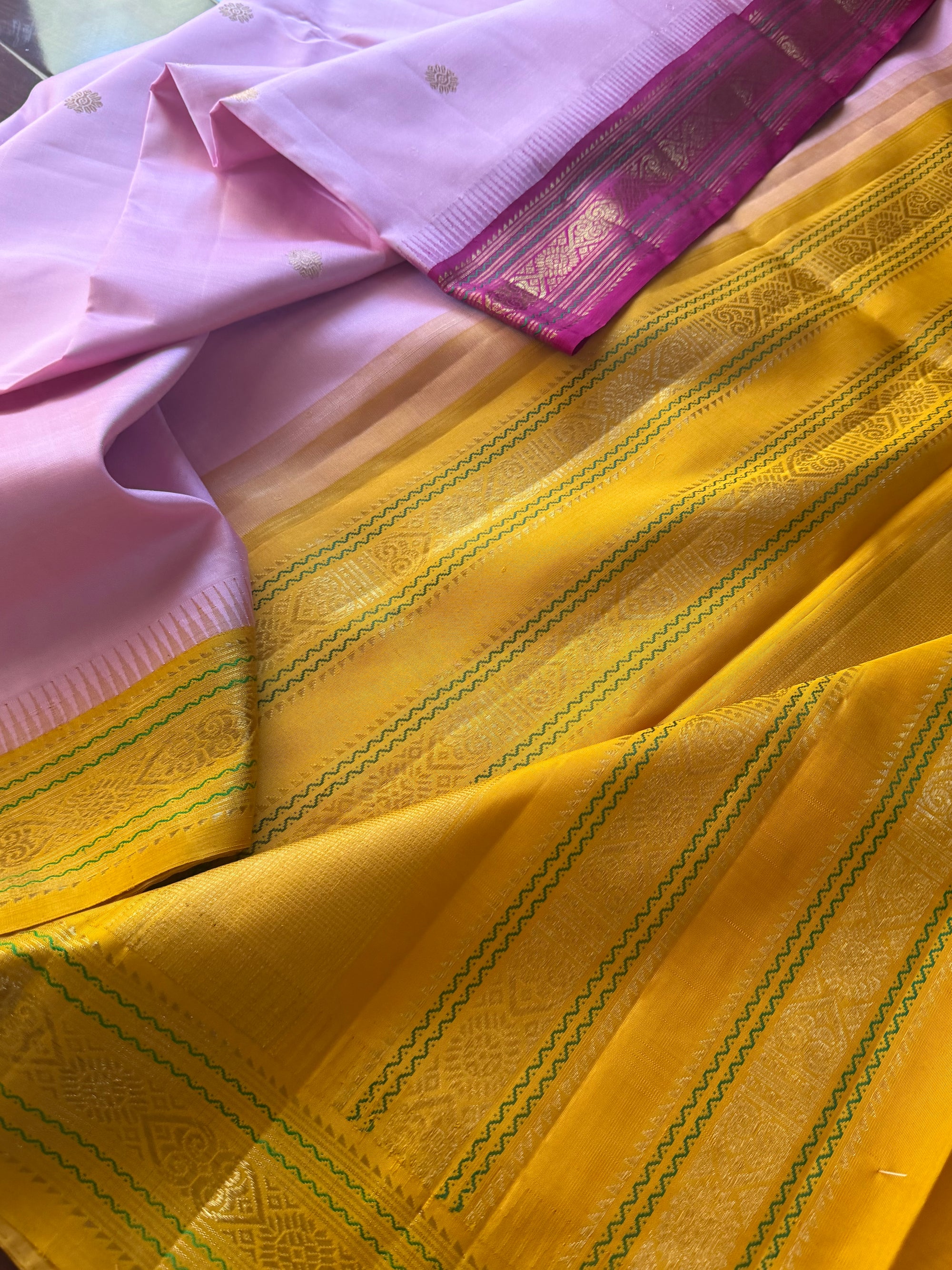 Korvai Kanjivaram  - Vintage Recreation Saree 