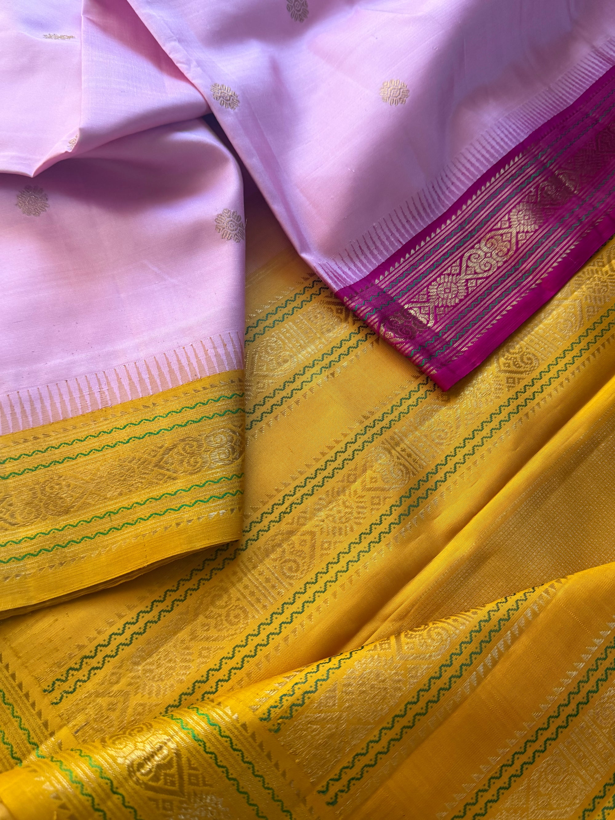 Korvai Kanjivaram  - Vintage Recreation Saree 