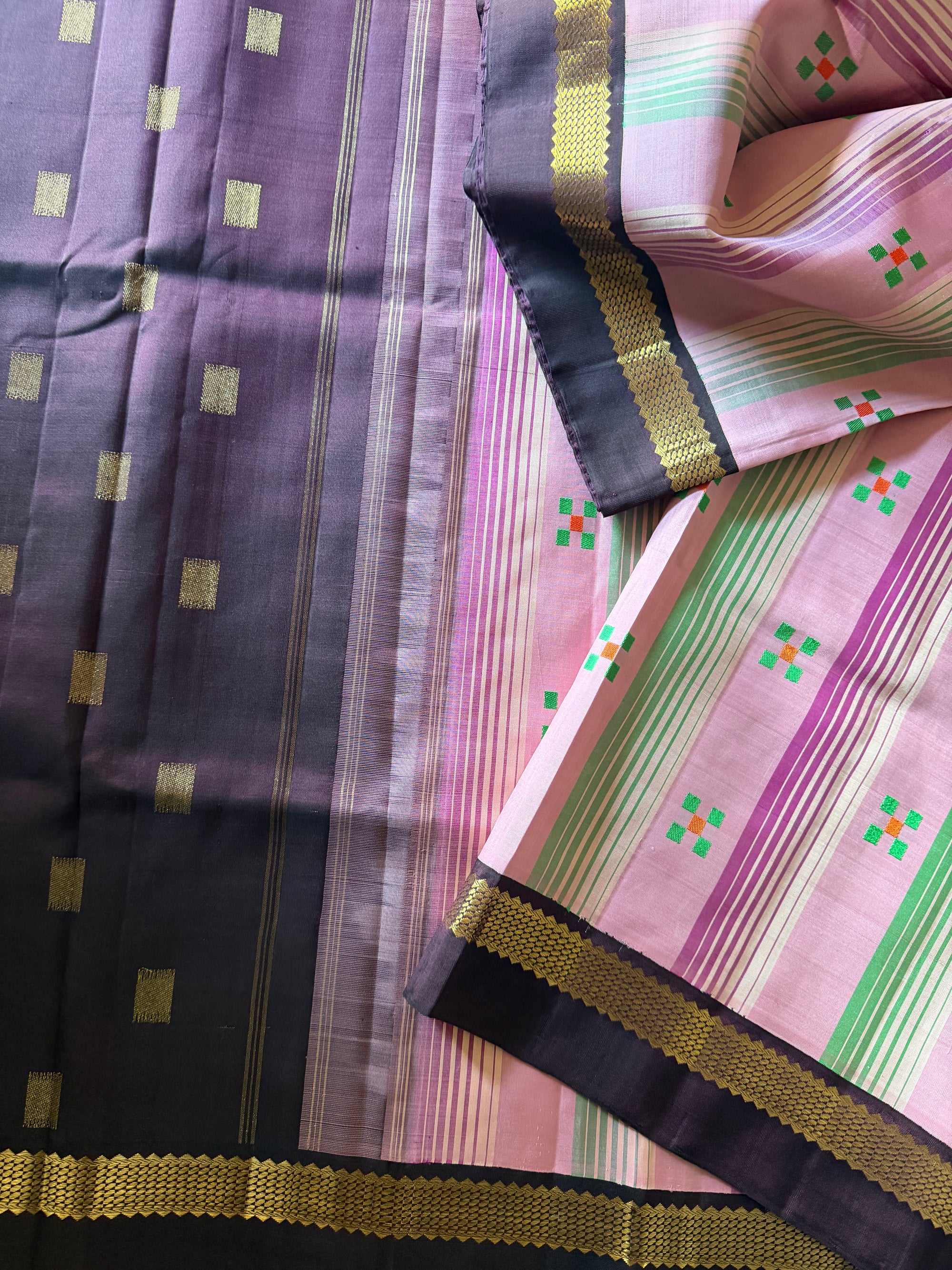 Korvai Kanjivaram  - Vintage Recreation Saree 
