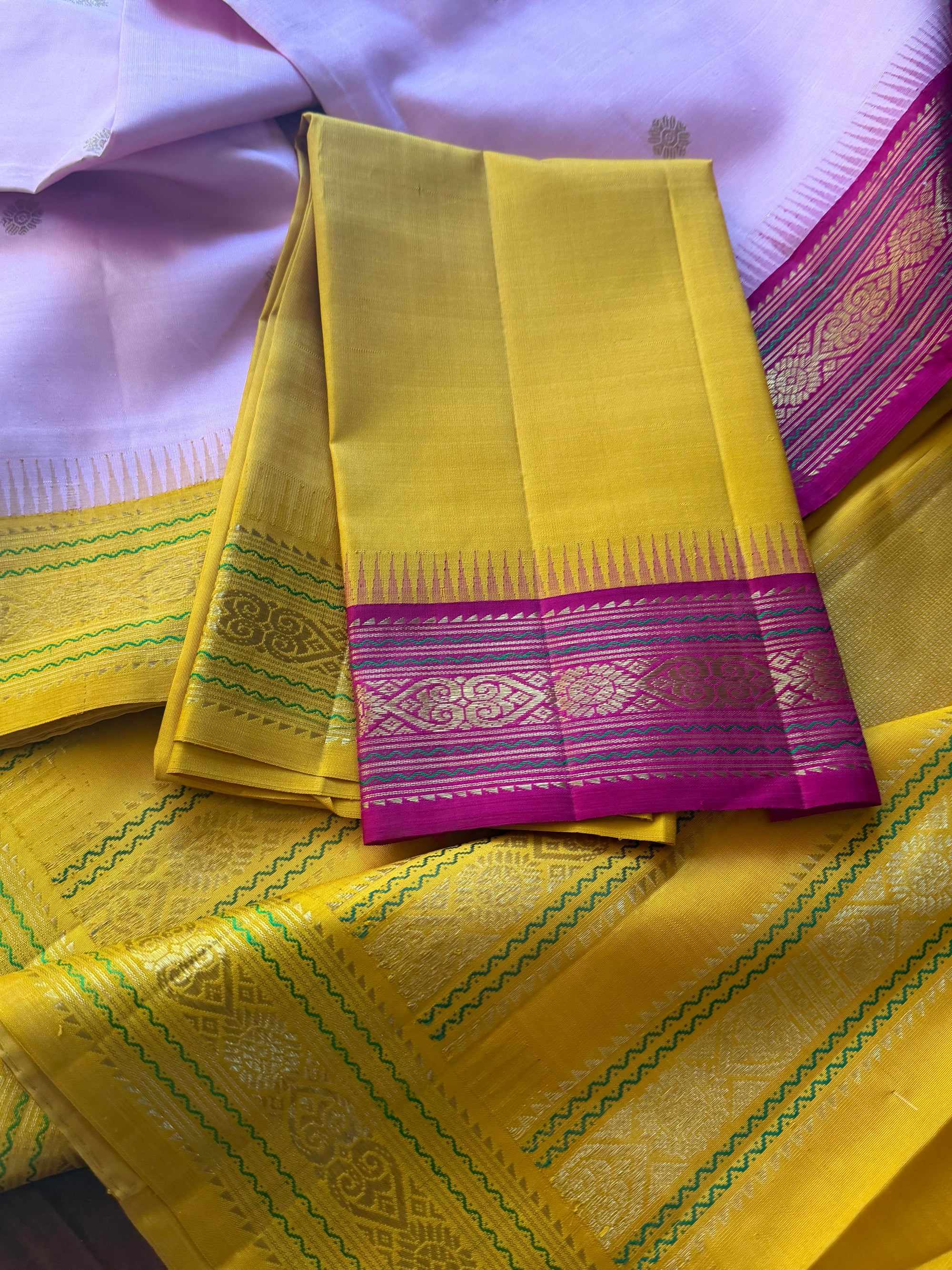 Korvai Kanjivaram  - Vintage Recreation Saree 