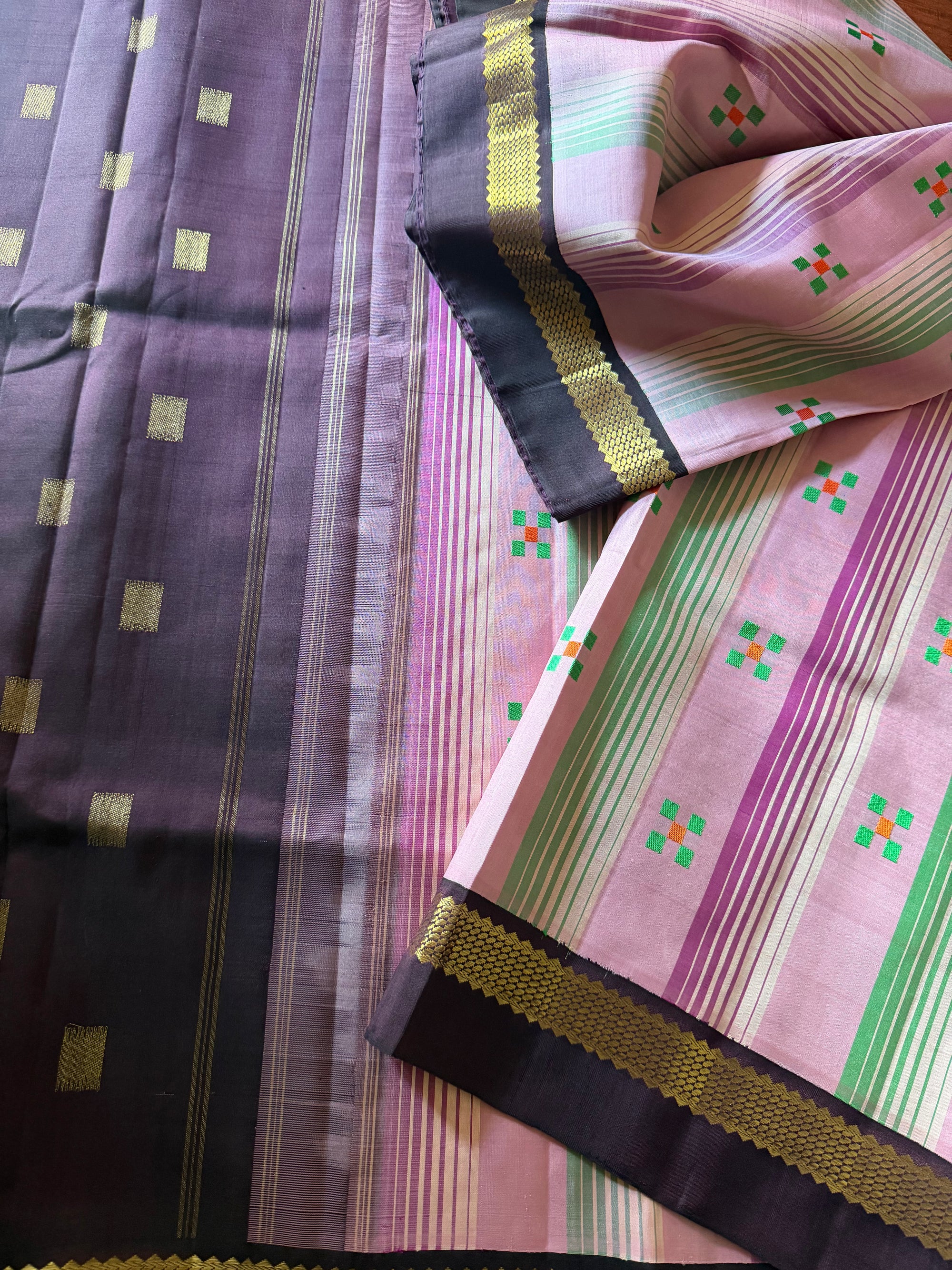 Korvai Kanjivaram  - Vintage Recreation Saree 