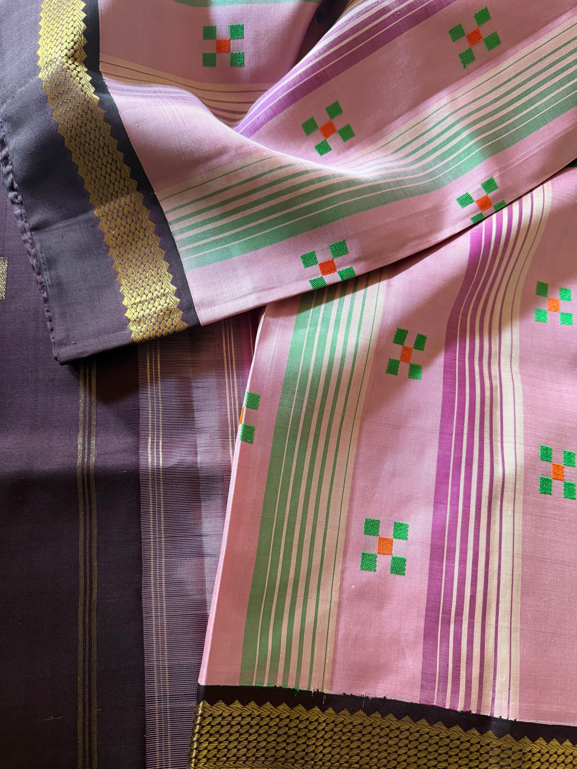 Korvai Kanjivaram  - Vintage Recreation Saree 