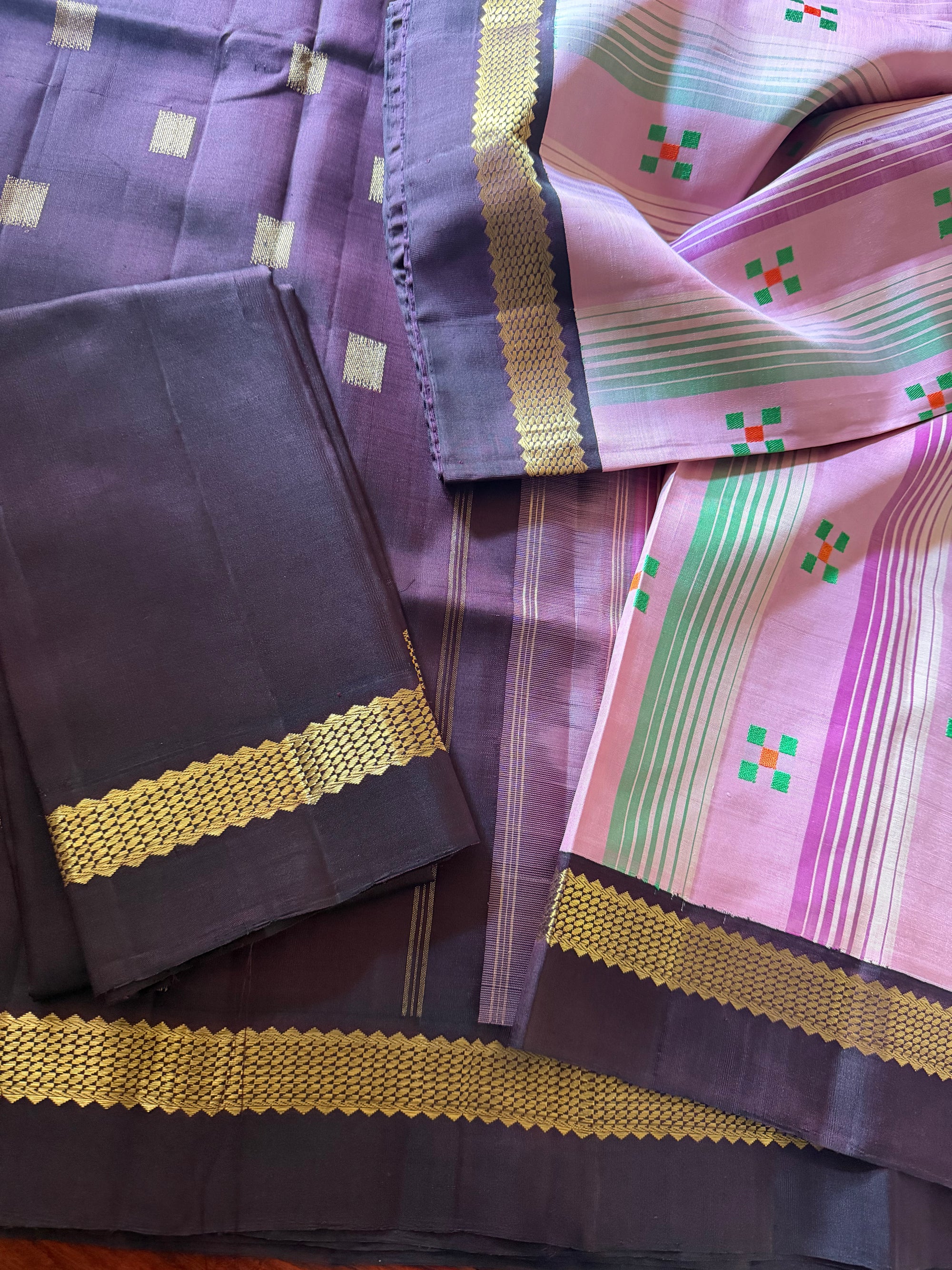 Korvai Kanjivaram  - Vintage Recreation Saree 
