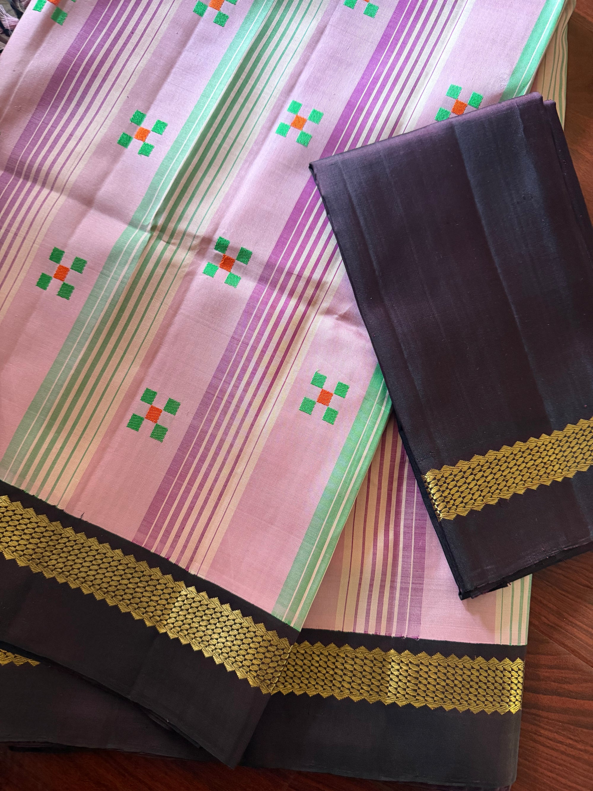 Korvai Kanjivaram  - Vintage Recreation Saree 