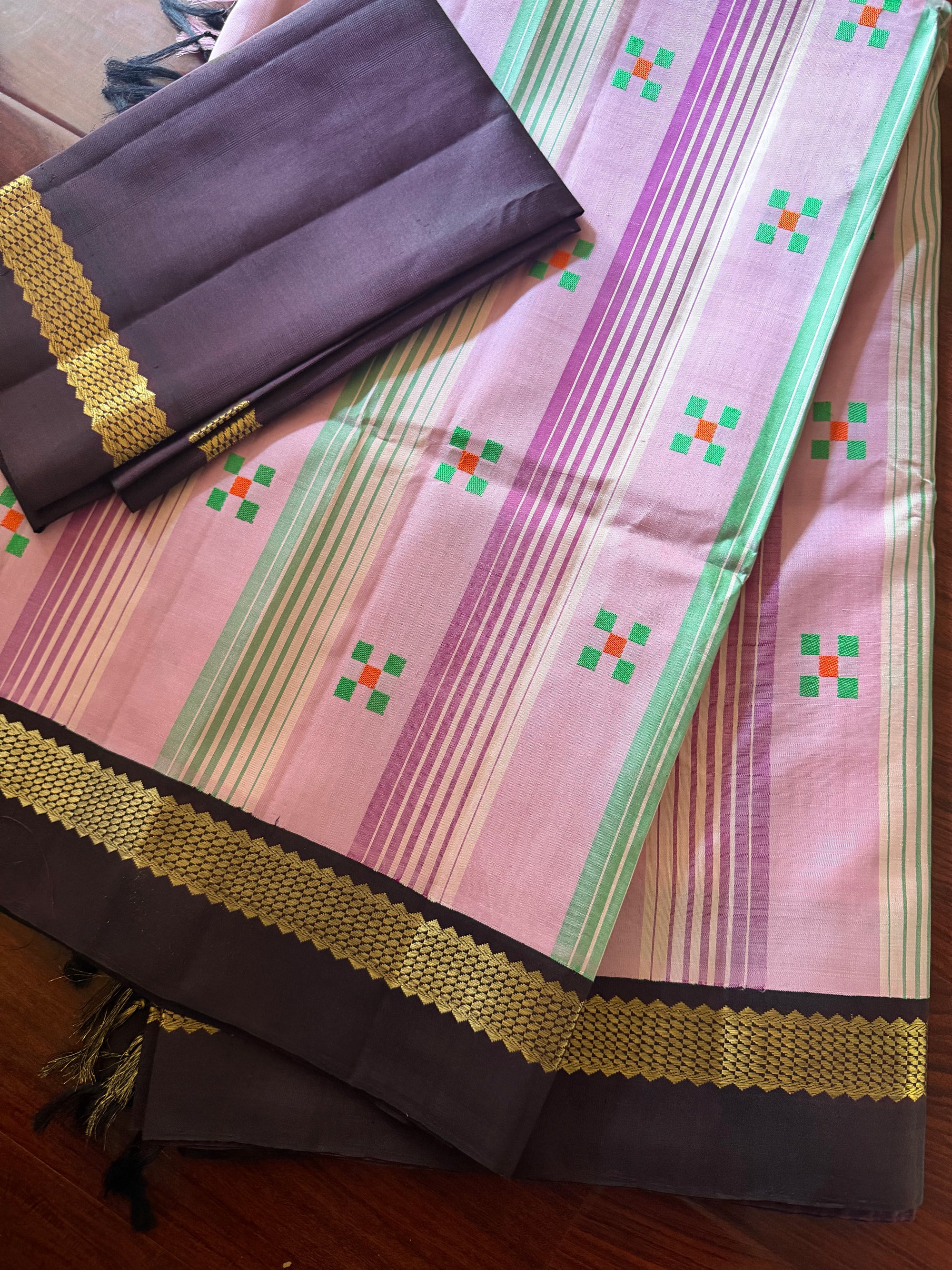Korvai Kanjivaram  - Vintage Recreation Saree 