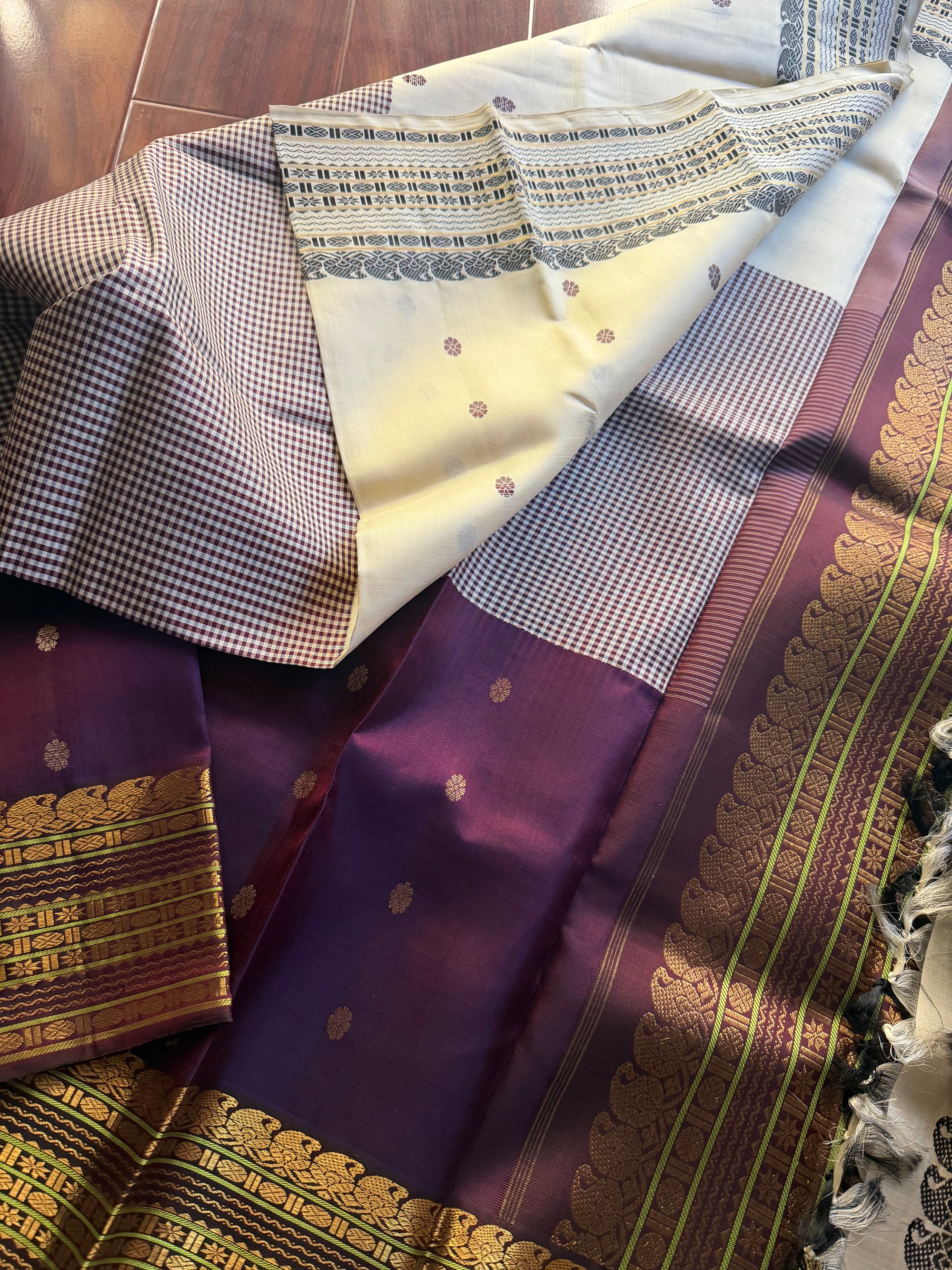 Korvai Kanjivaram  - Vintage Recreation Saree 