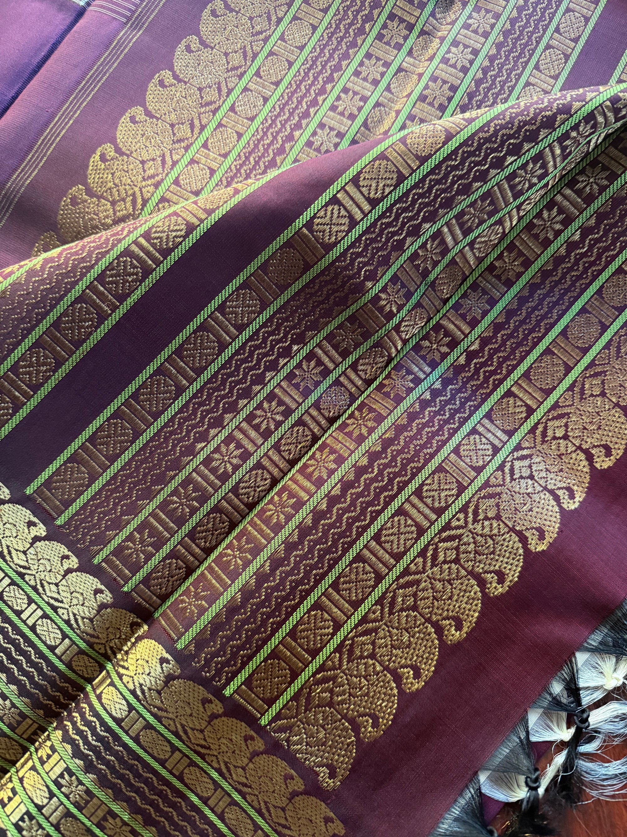 Korvai Kanjivaram  - Vintage Recreation Saree 