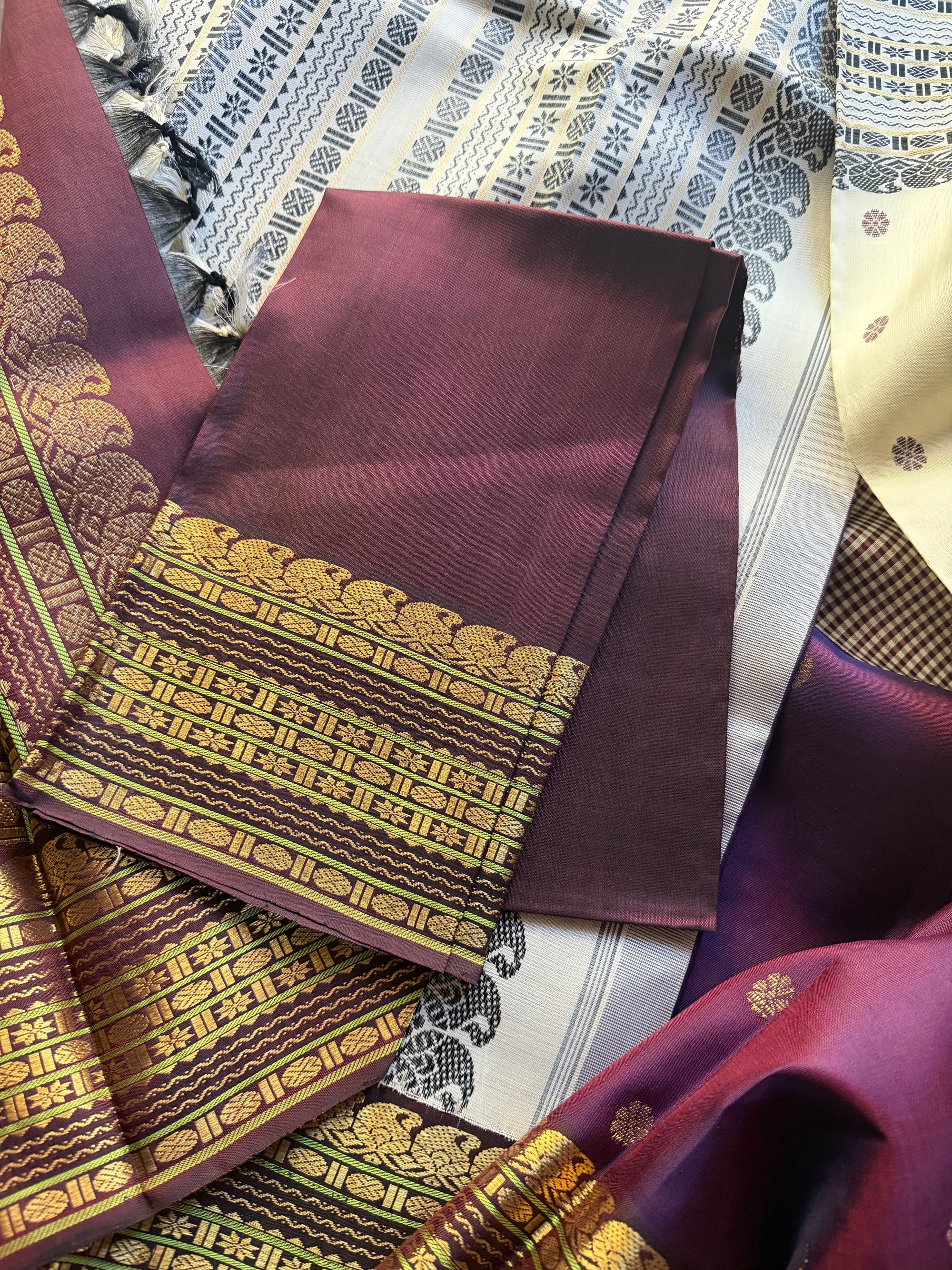 Korvai Kanjivaram  - Vintage Recreation Saree 