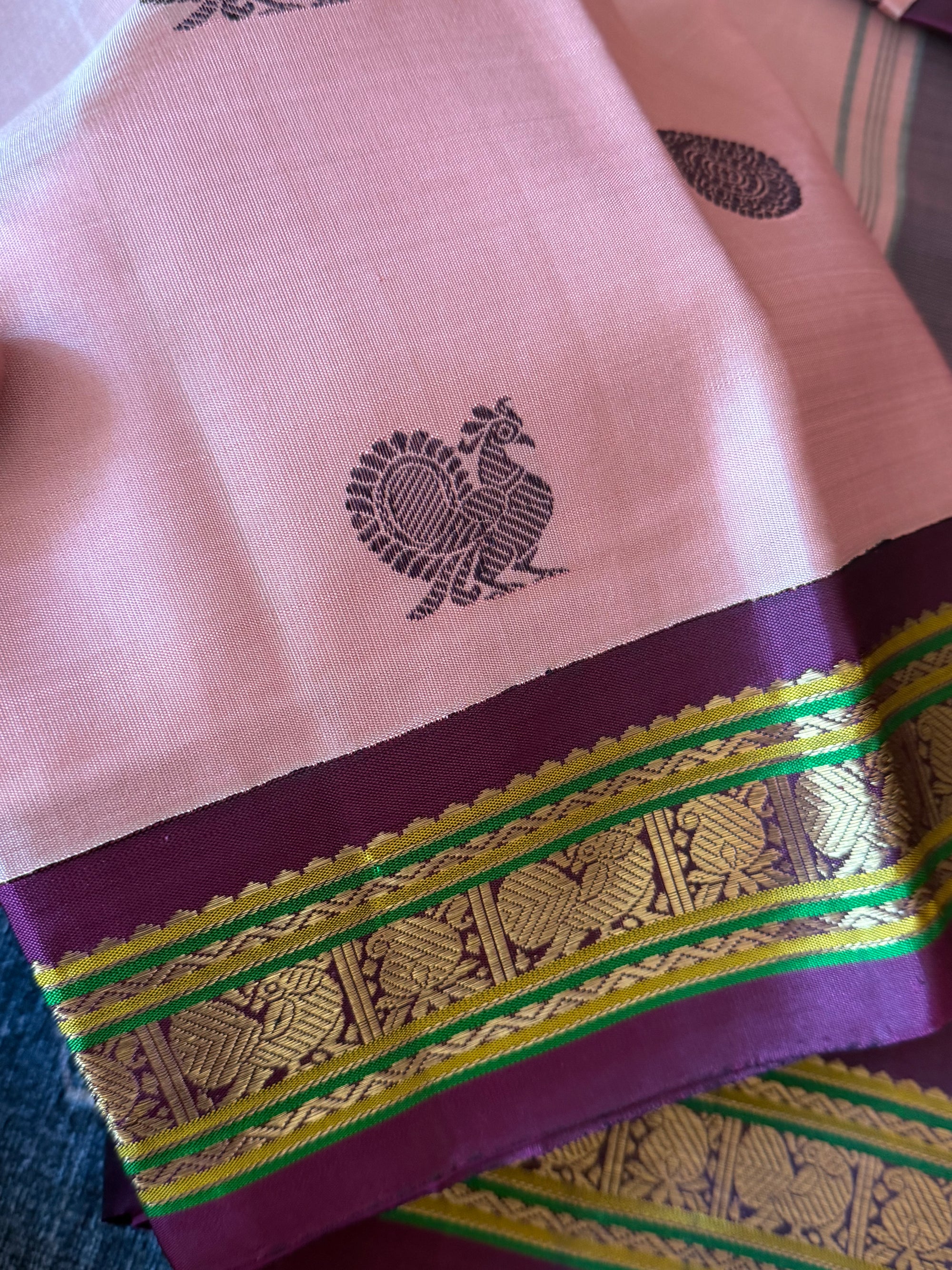MAATHEY: SILKEN MOTIFS (Mauve + Purple)
