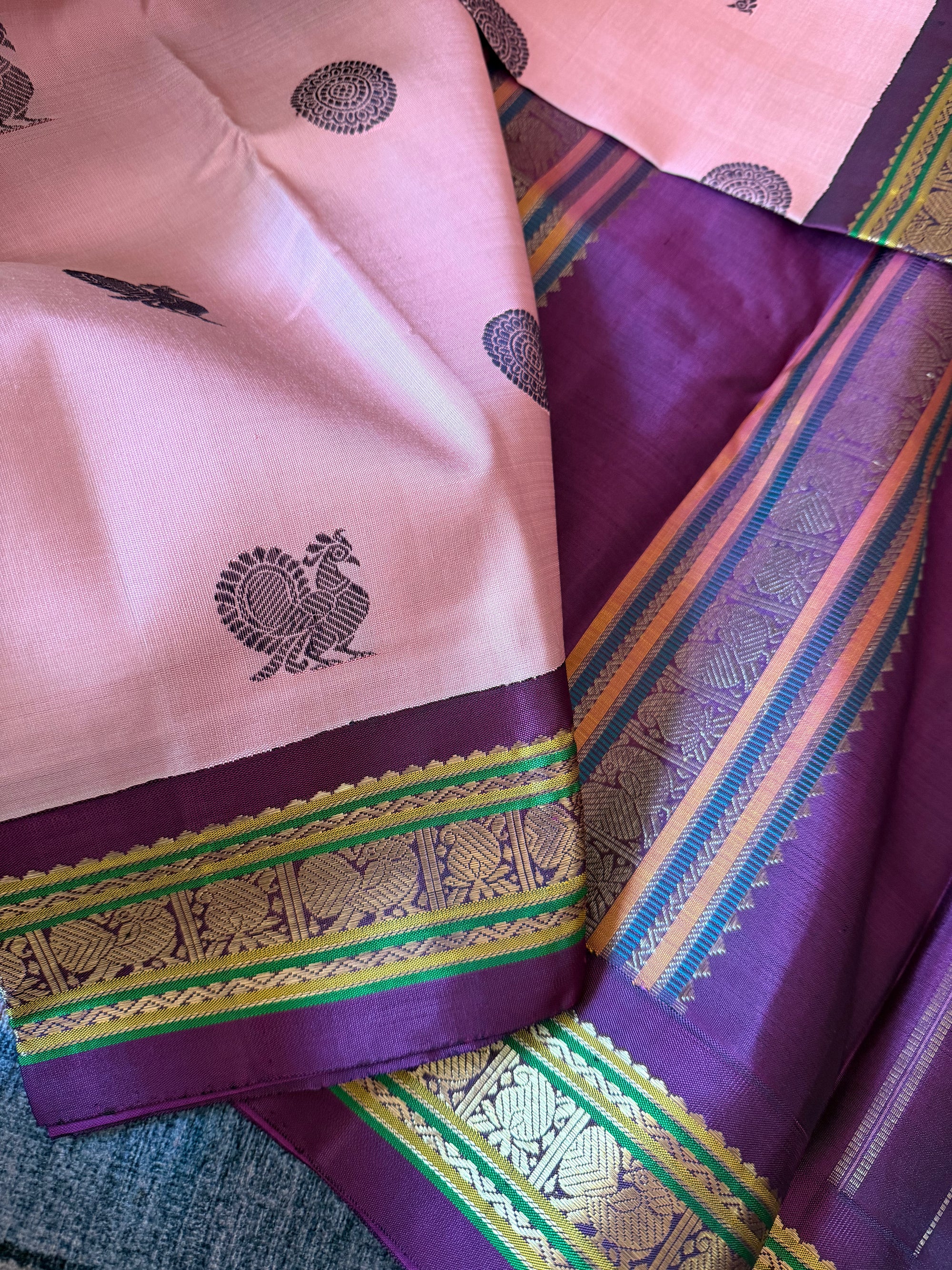 MAATHEY: SILKEN MOTIFS (Mauve + Purple)