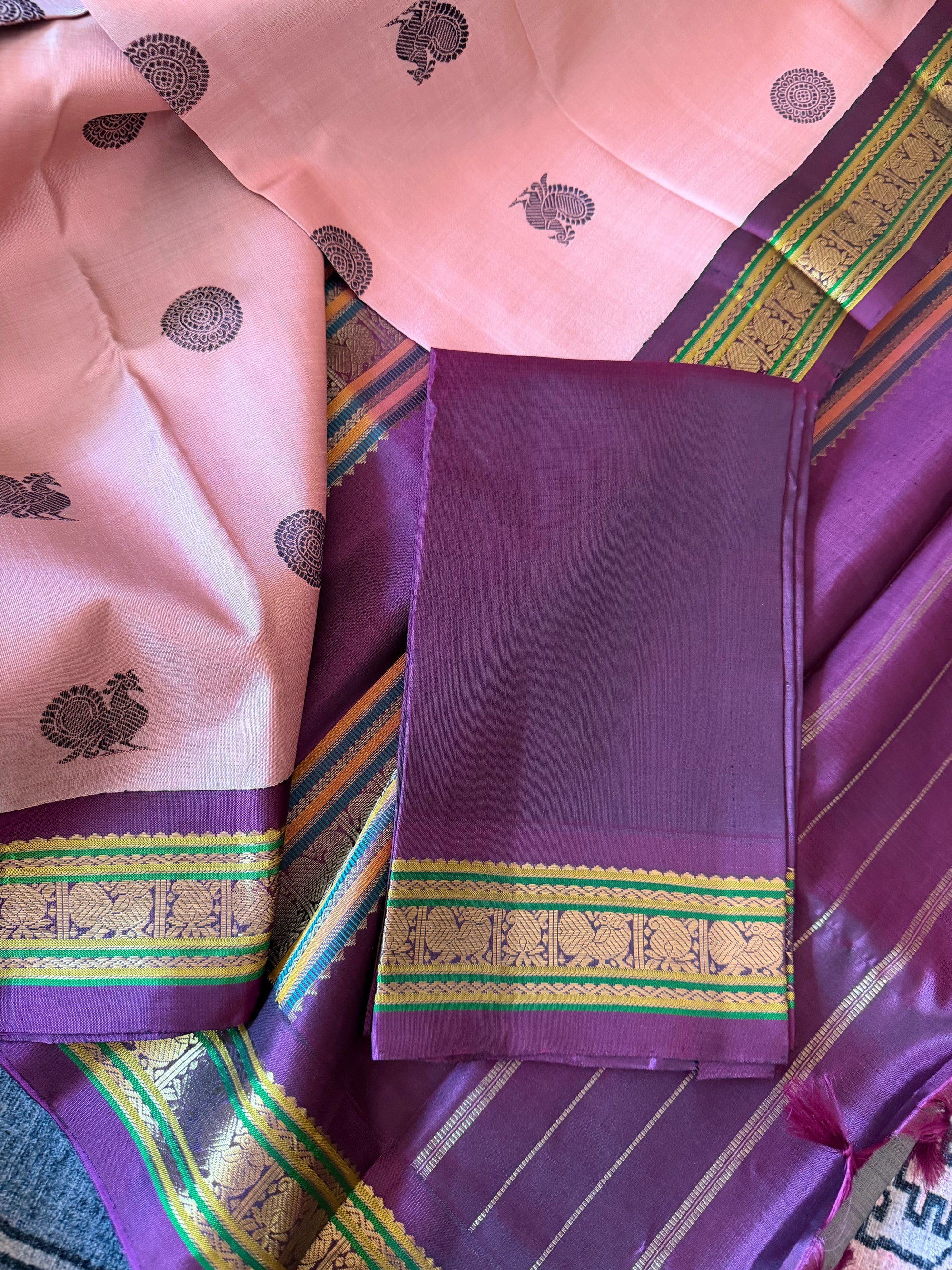 MAATHEY: SILKEN MOTIFS (Mauve + Purple)