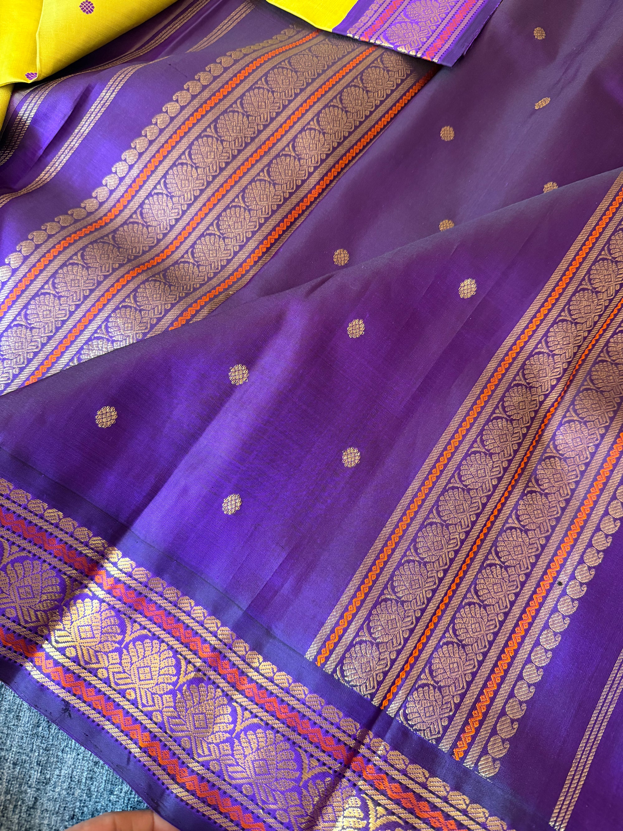 MAATHEY: SILKEN MOTIFS (Sampanga + Purple)