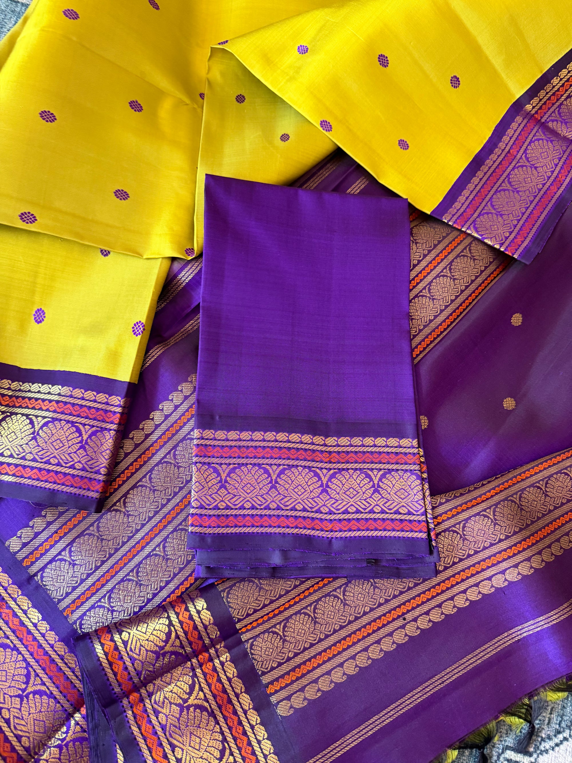 MAATHEY: SILKEN MOTIFS (Sampanga + Purple)