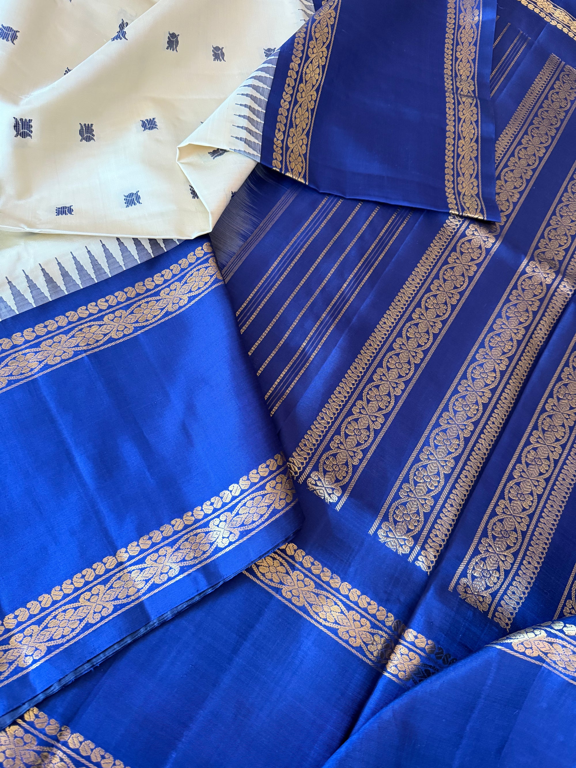 Korvai Kanjivaram  - Vintage Recreation Saree 