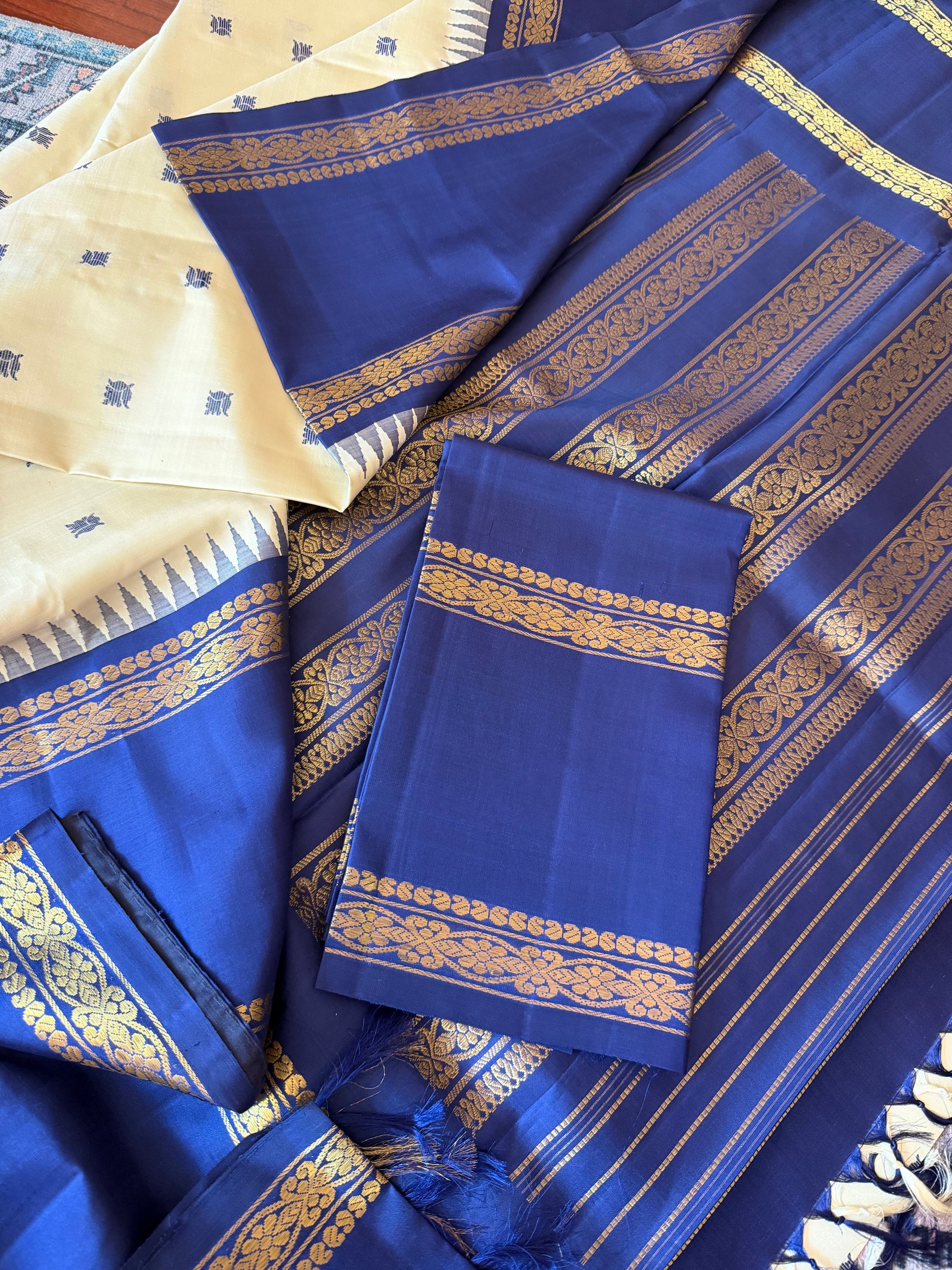 Korvai Kanjivaram  - Vintage Recreation Saree 