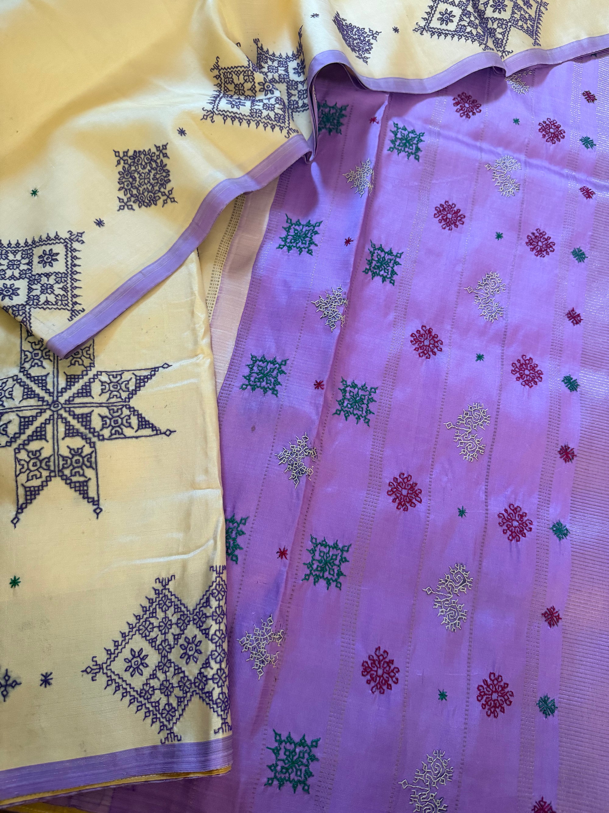VRIKSHA: Kasuti on Kanjivaram Silk
