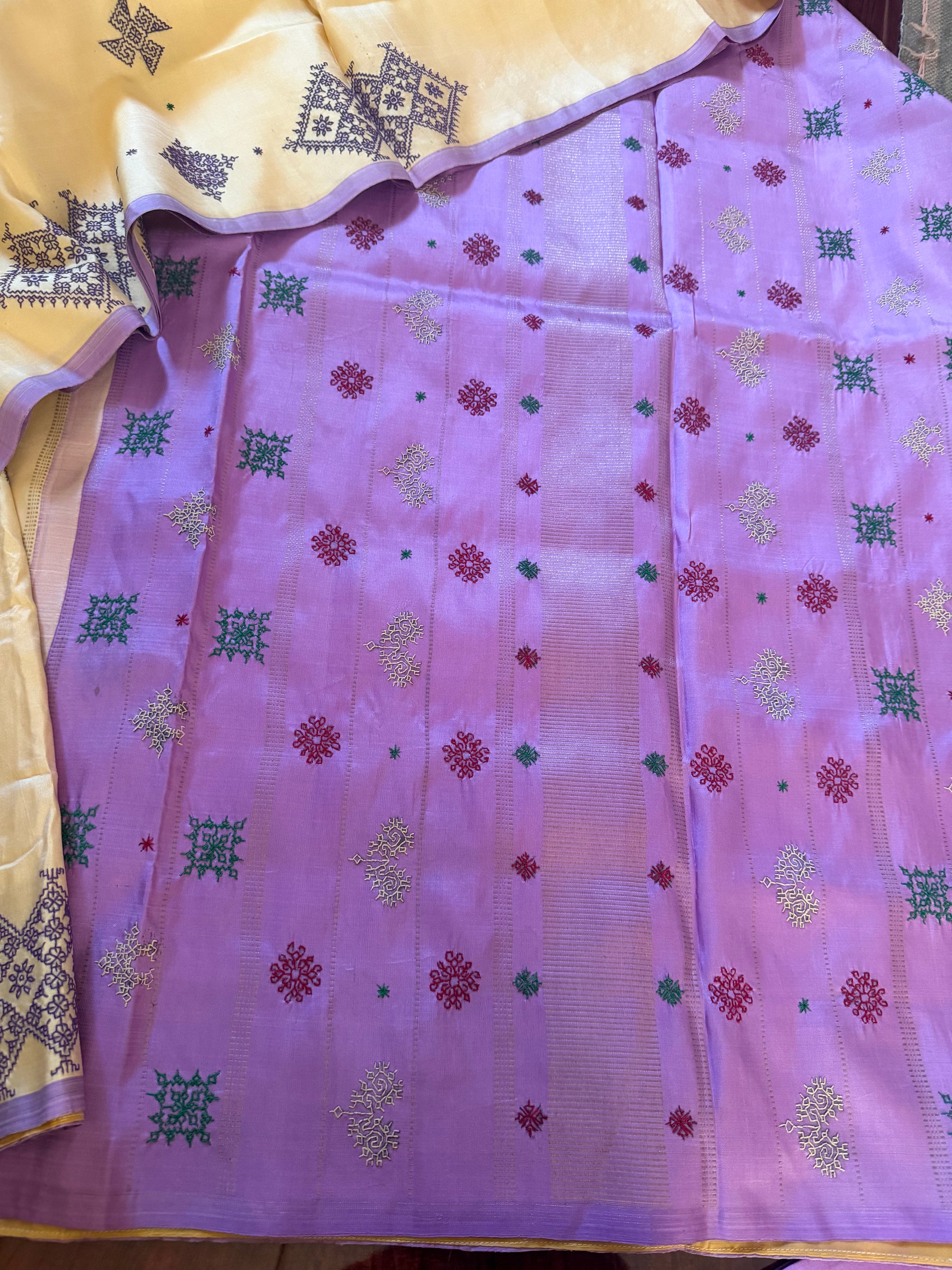 VRIKSHA: Kasuti on Kanjivaram Silk