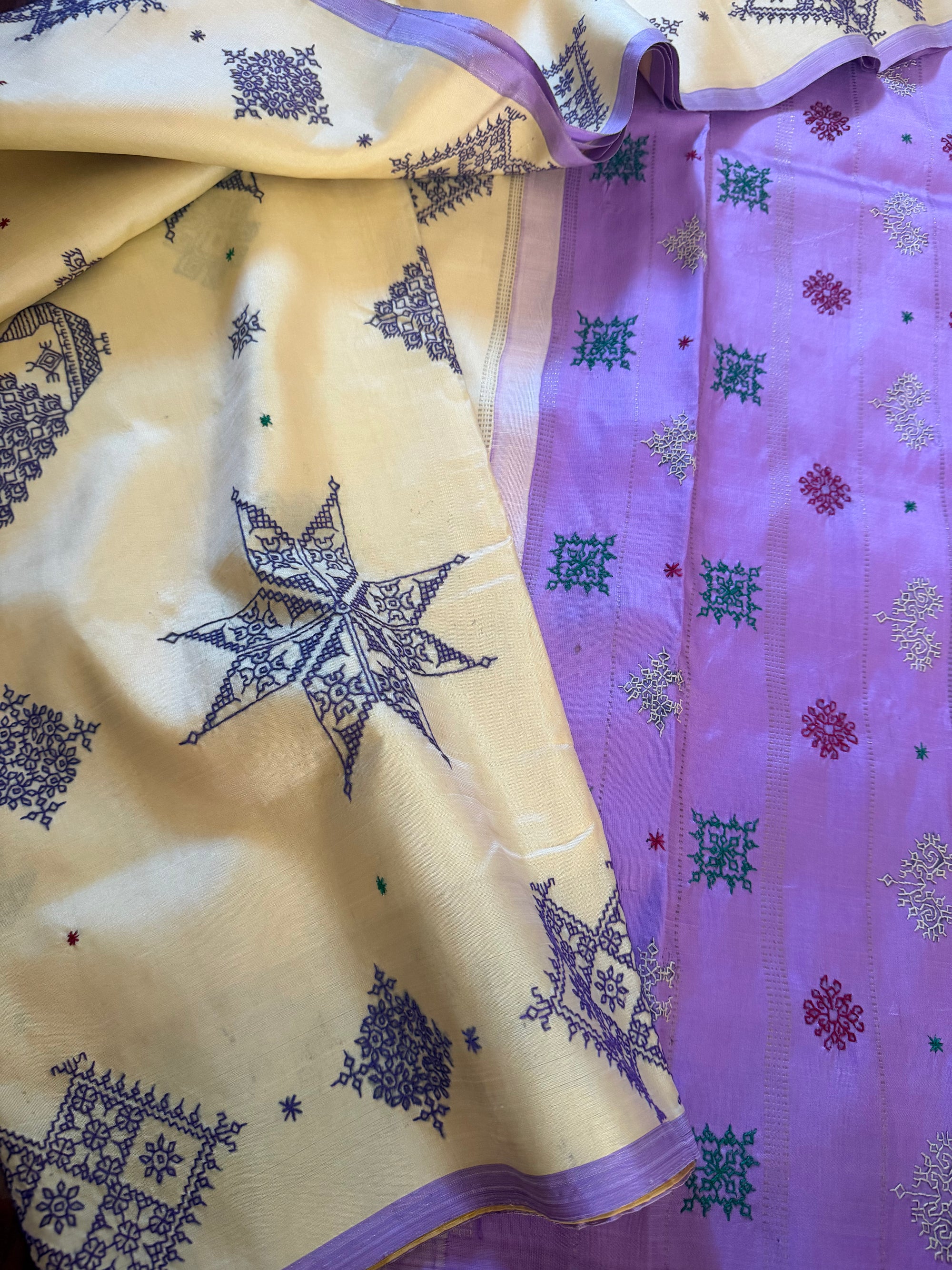 VRIKSHA: Kasuti on Kanjivaram Silk