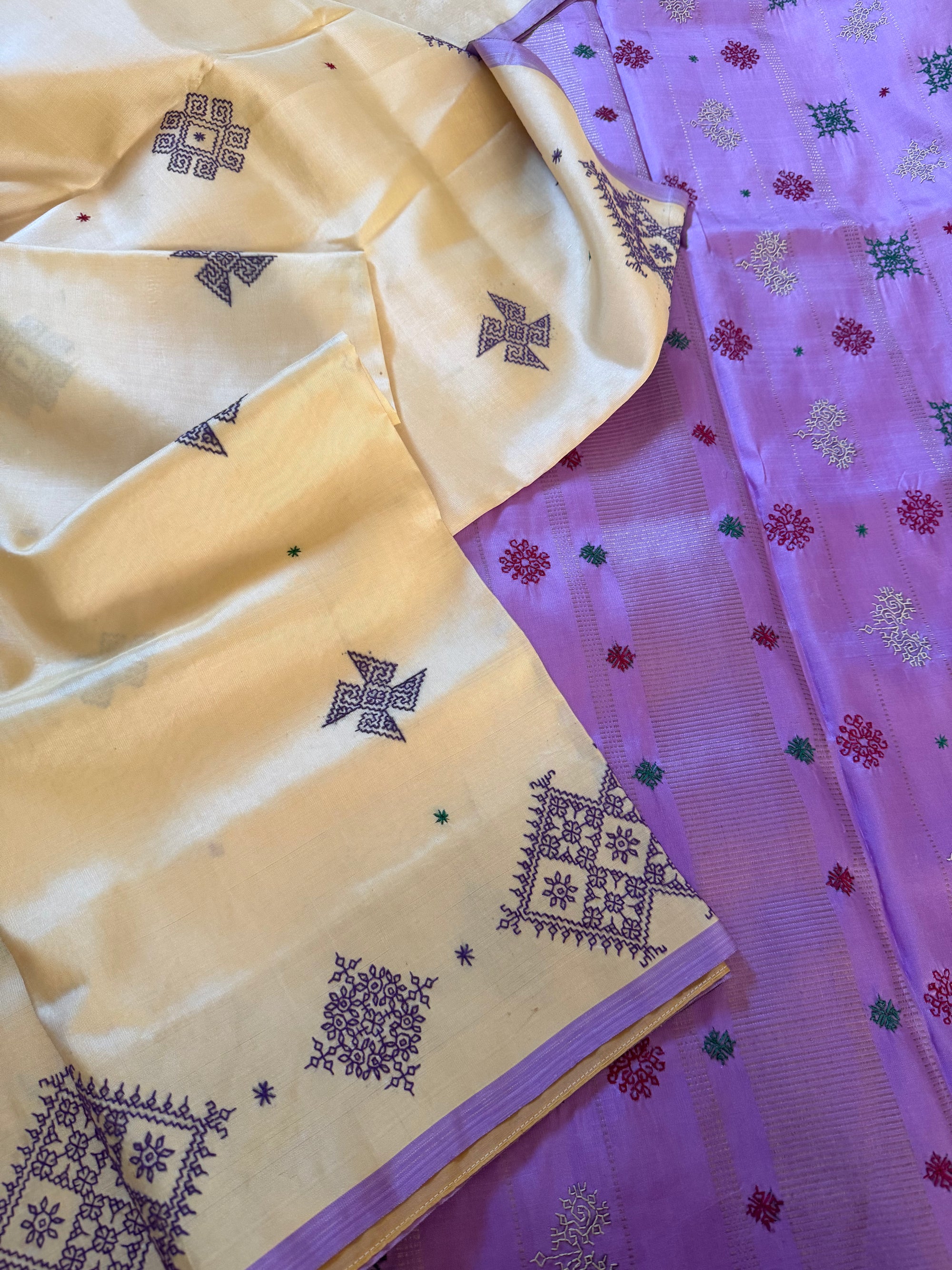 VRIKSHA: Kasuti on Kanjivaram Silk