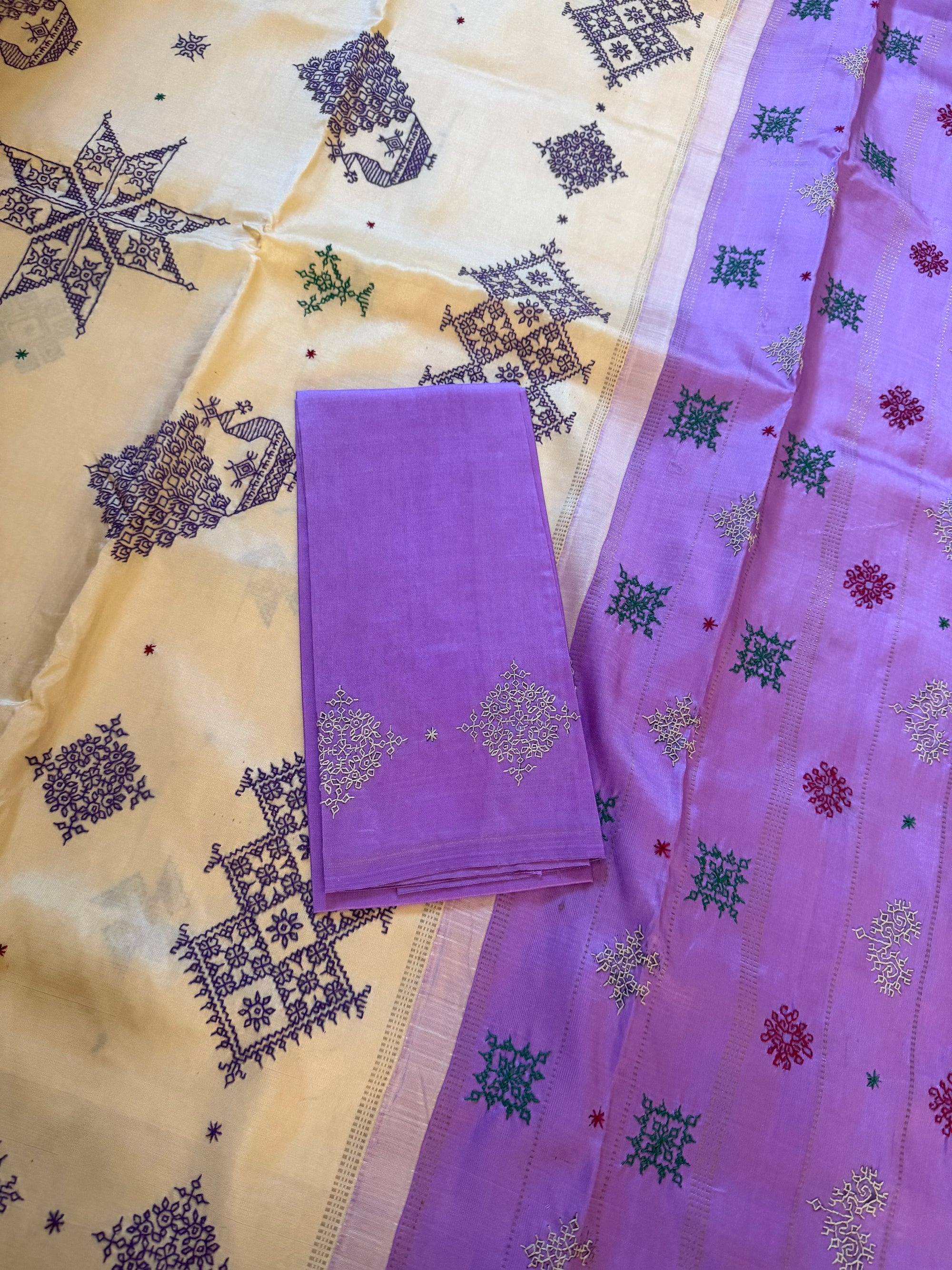 VRIKSHA: Kasuti on Kanjivaram Silk
