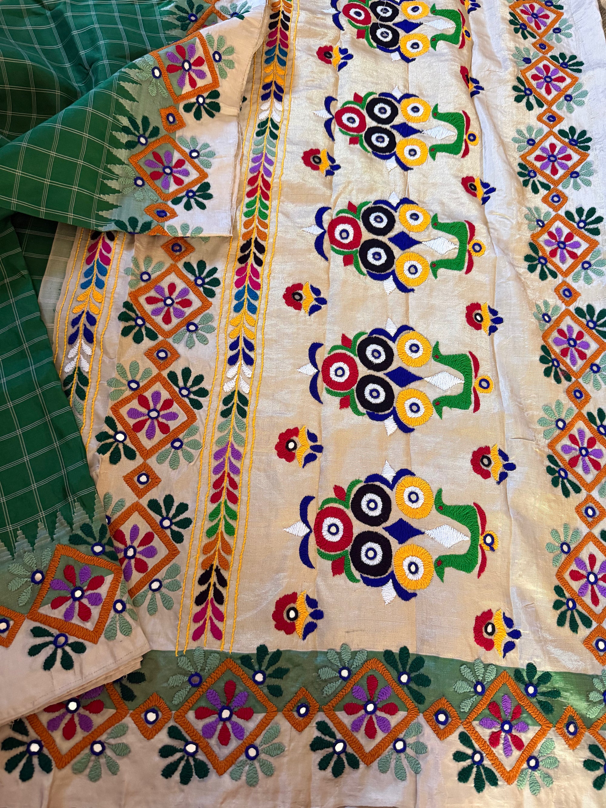 VRIKSHA: Kathiawadi on Gadwal Silk