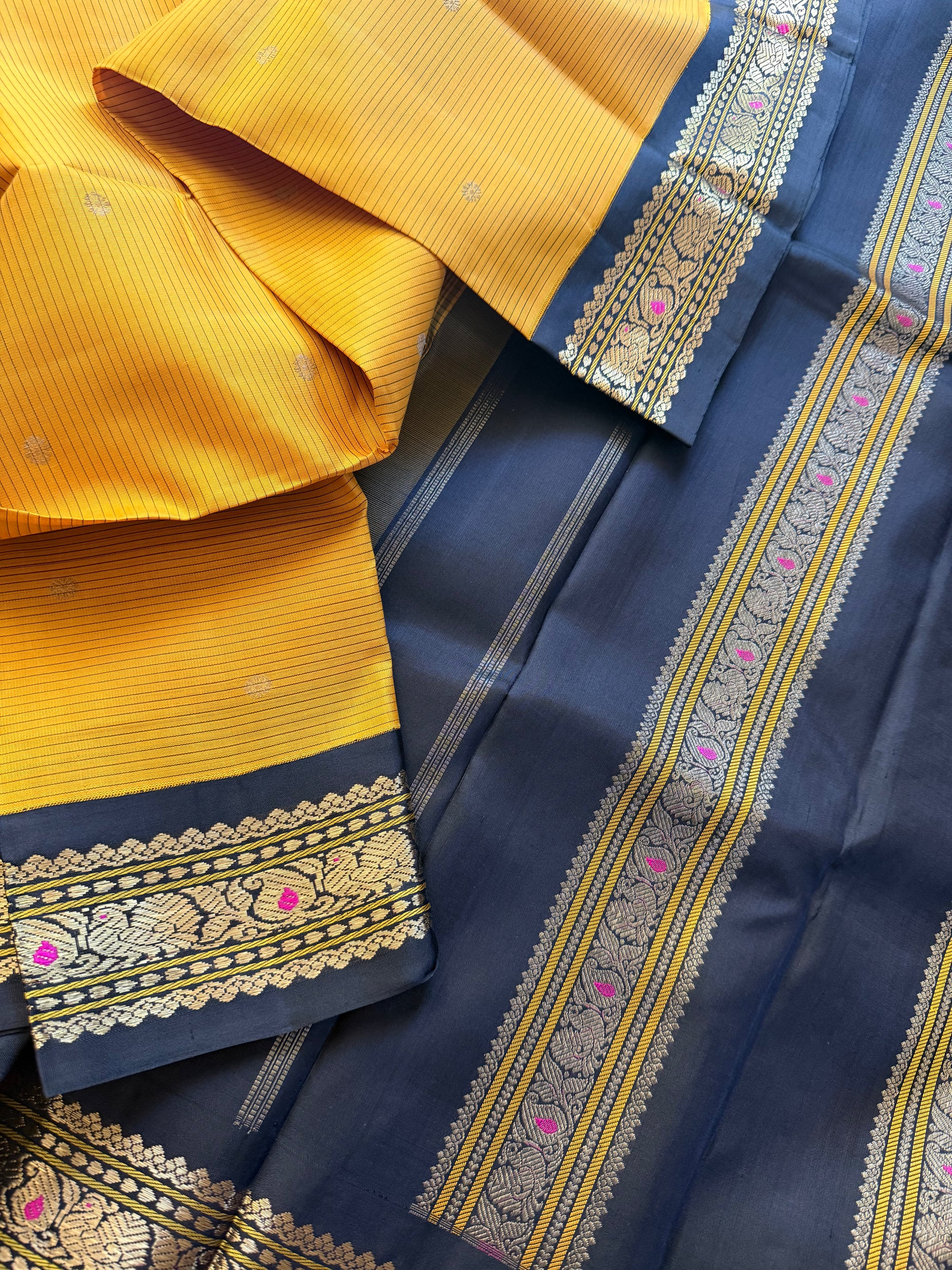 SAREES THAT I CAN'T PART WITH : Vintage inspired Korvai Kanjivaram