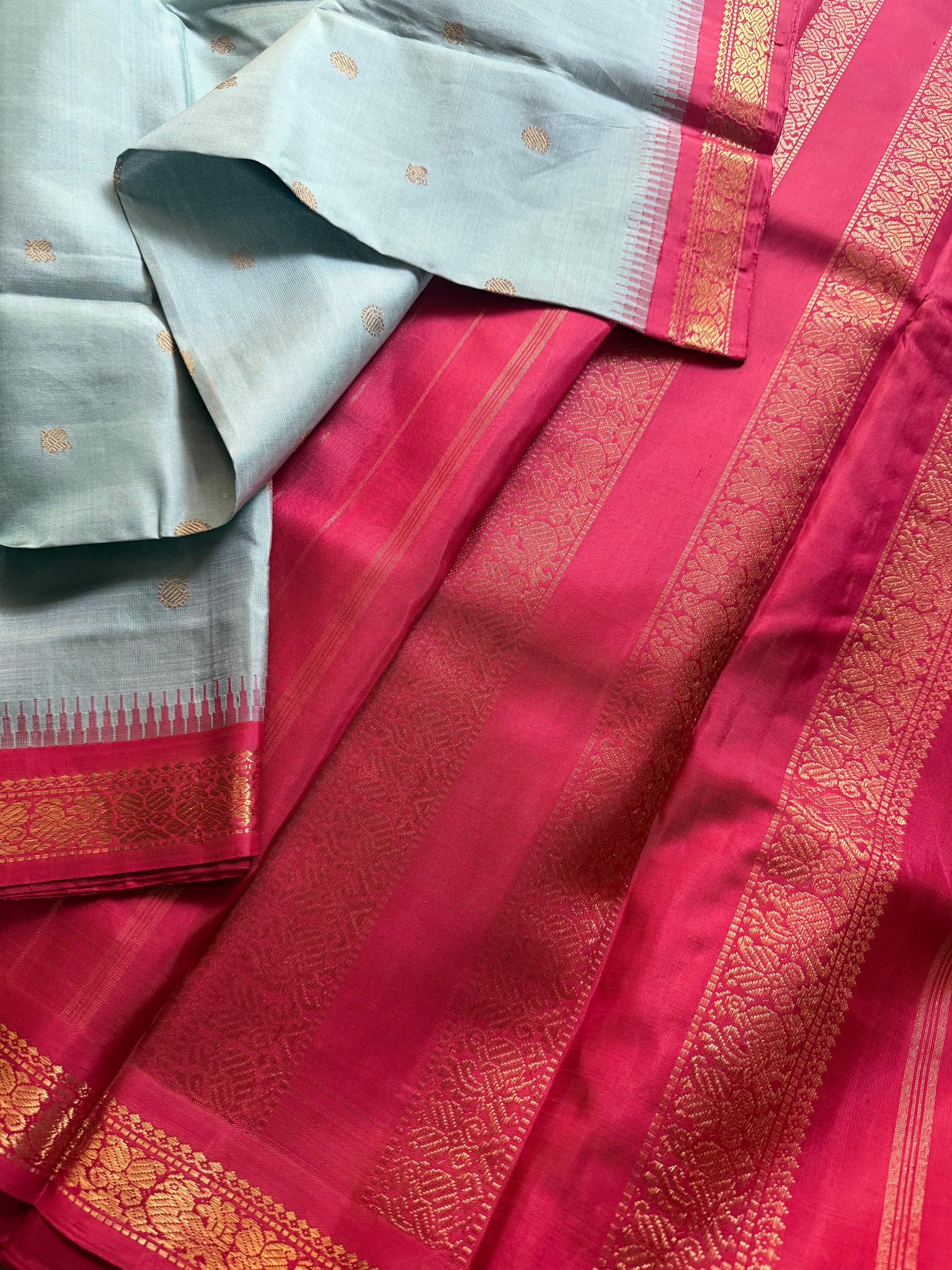 SAREES THAT I CAN'T PART WITH : Small border Korvai Kanjivaram