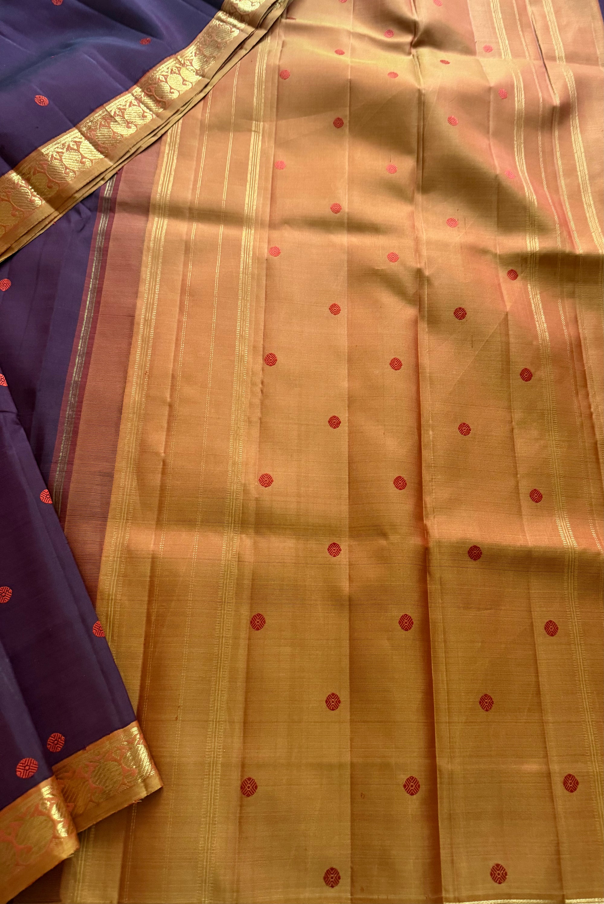 MAATHEY: Small border Kanjivaram Silk