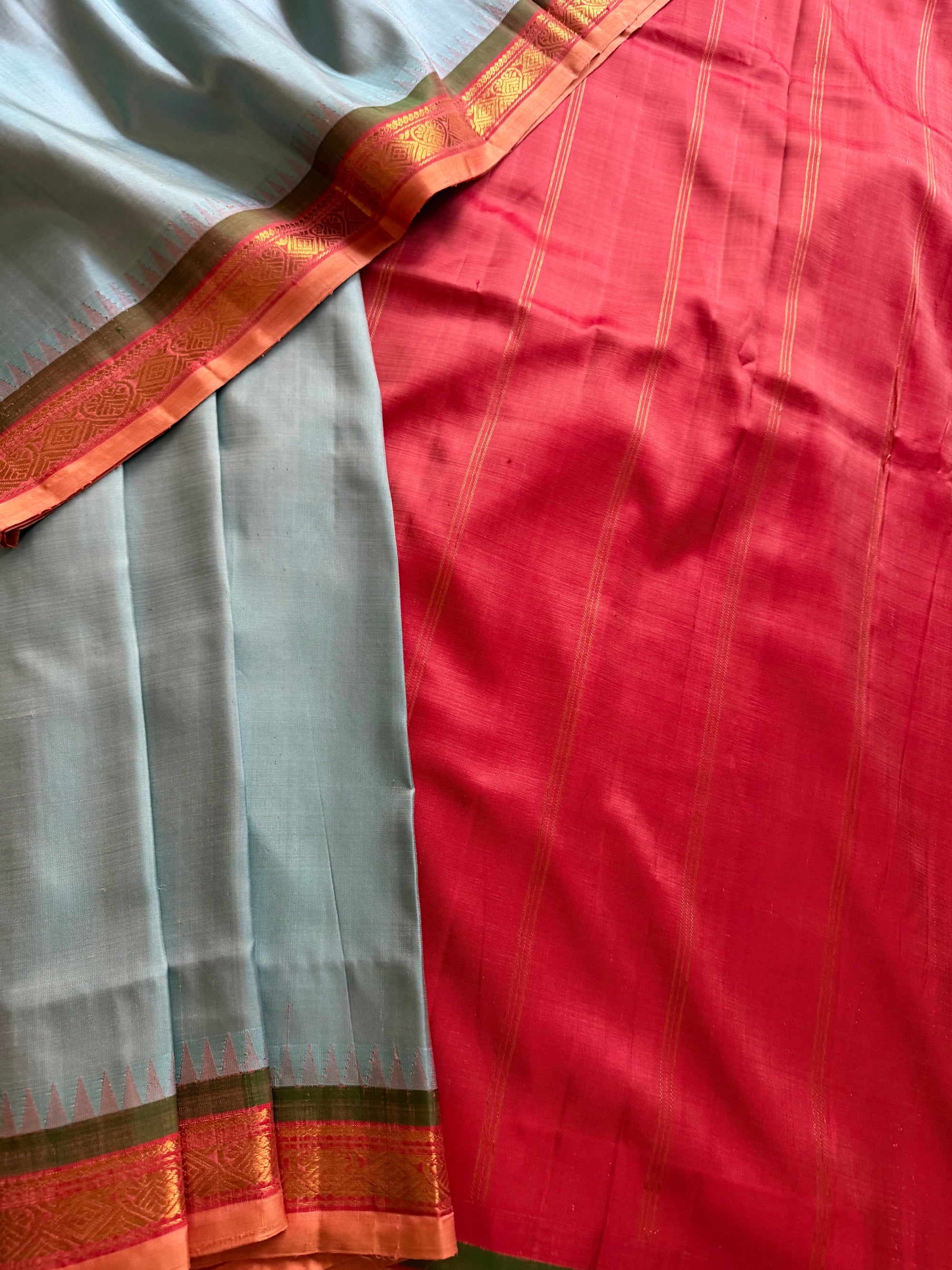 Korvai  Kanjivaram - Vintage Recreation Saree 