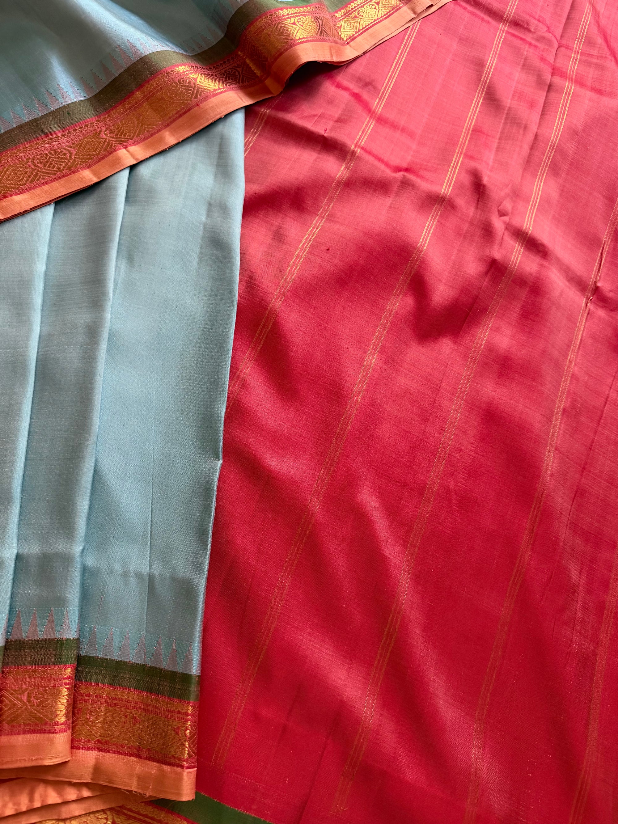 Korvai  Kanjivaram - Vintage Recreation Saree 